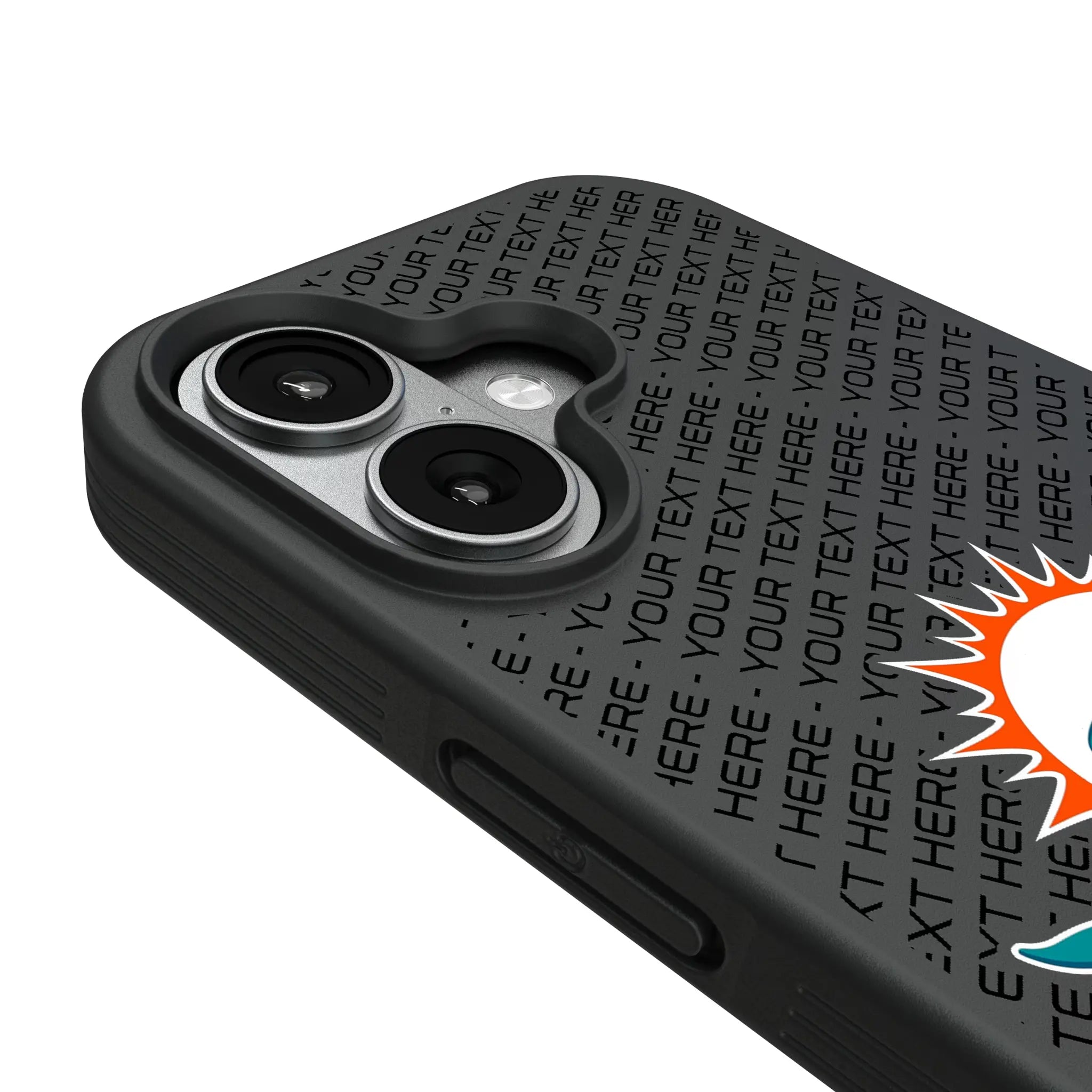 Miami Dolphins Personalized EndZone Plus iPhone Bump Phone Case for Apple iPhone - Detail#Device_iPhone 17