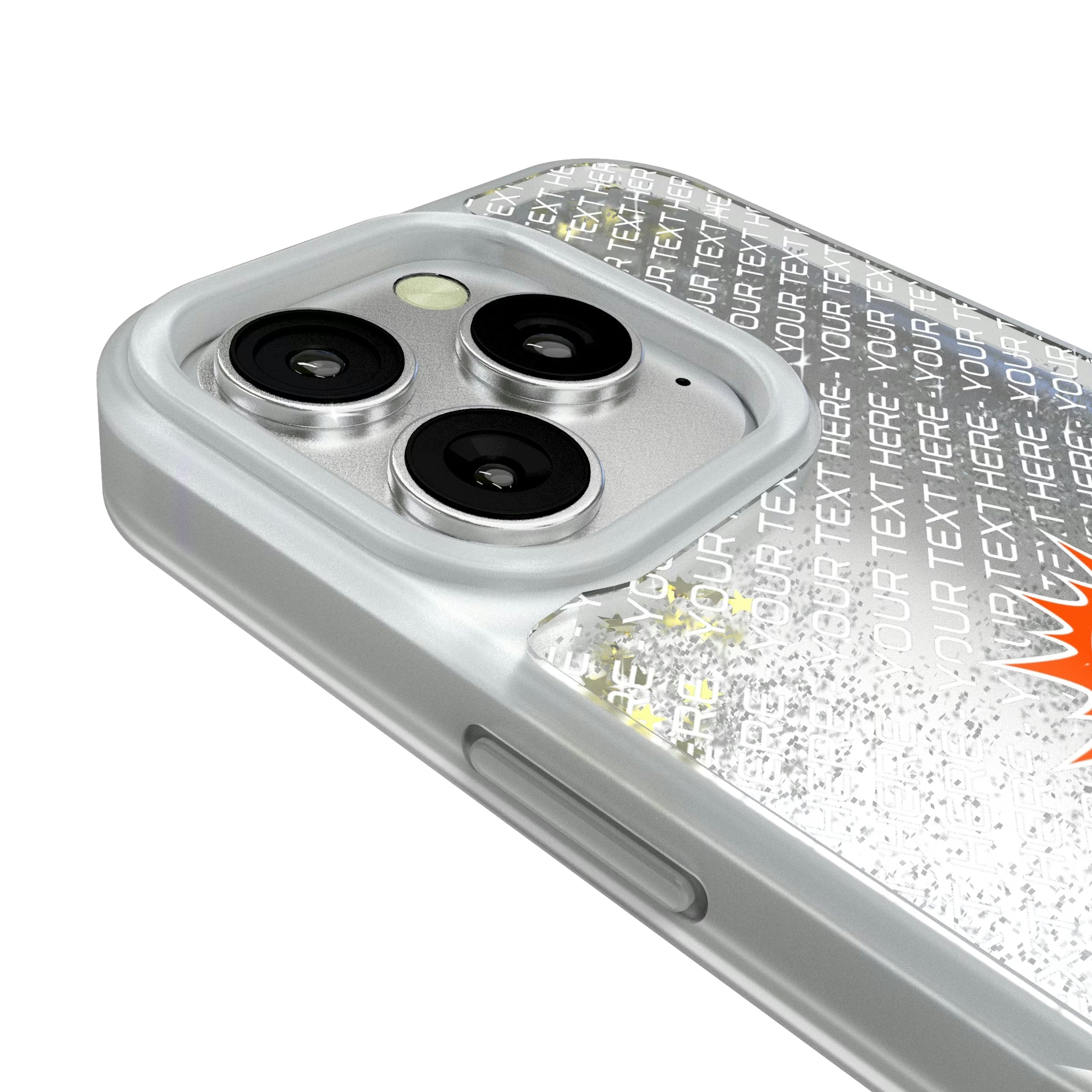 Miami Dolphins Personalized EndZone Plus iPhone Glitter Phone Case for Apple iPhone - Detail#Device_iPhone 16 Pro