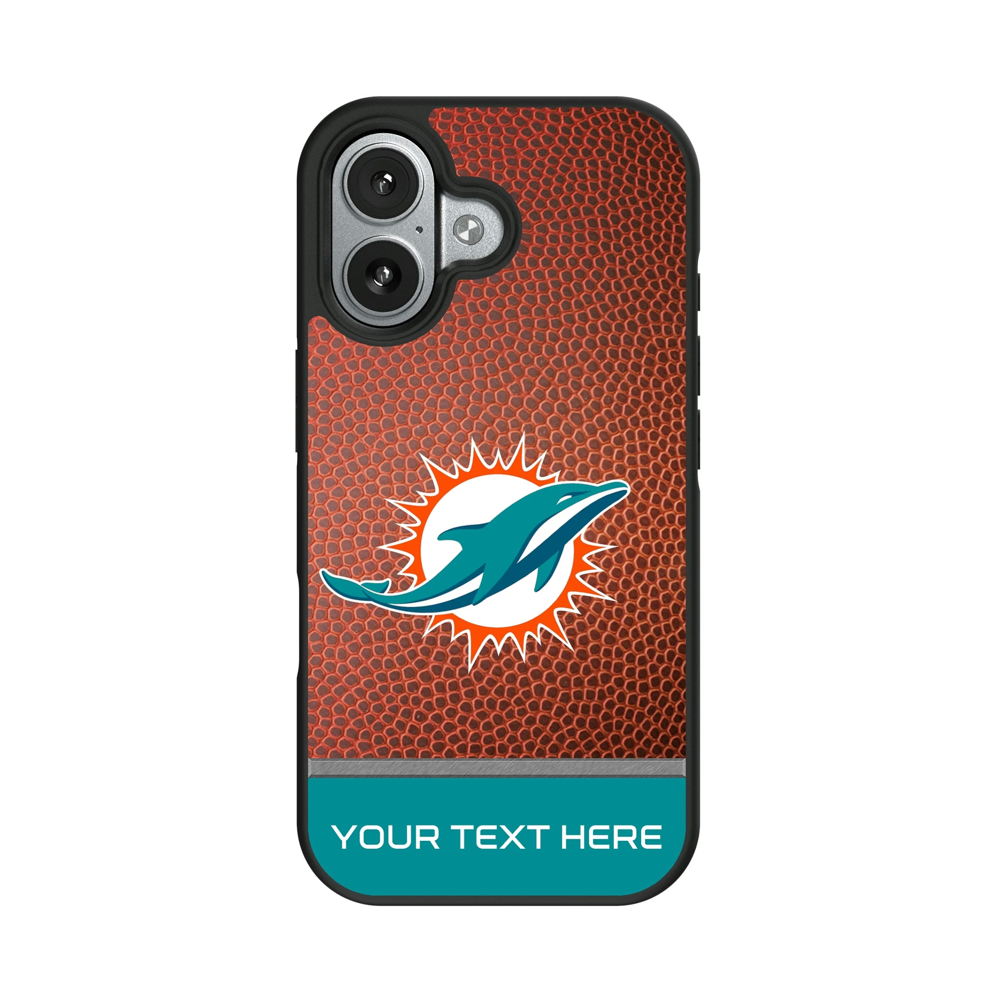 Miami Dolphins Personalized Football iPhone Bump Phone Case for Apple iPhone#Device_iPhone 17