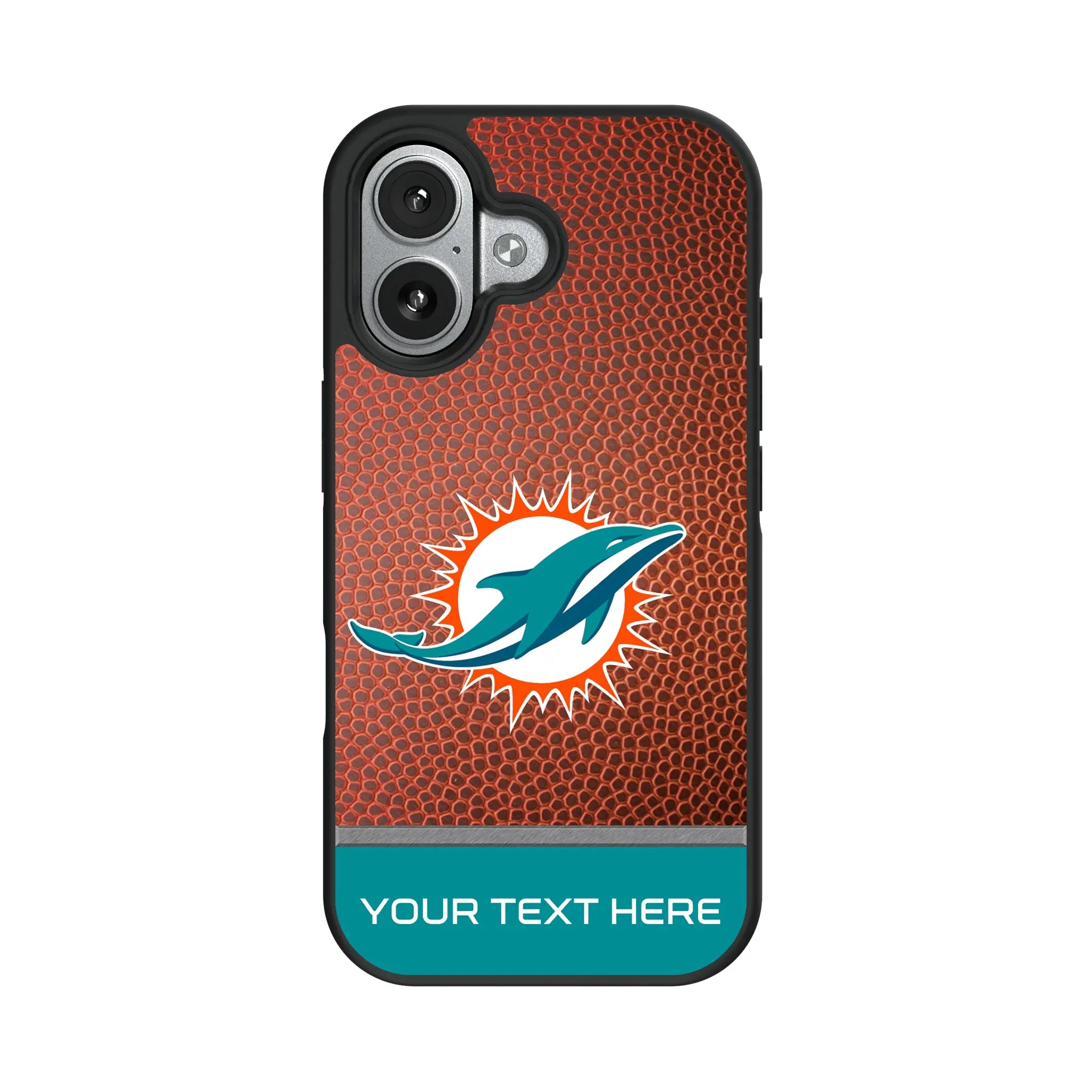 Miami Dolphins Personalized Football iPhone Bump Phone Case for Apple iPhone#Device_iPhone 17