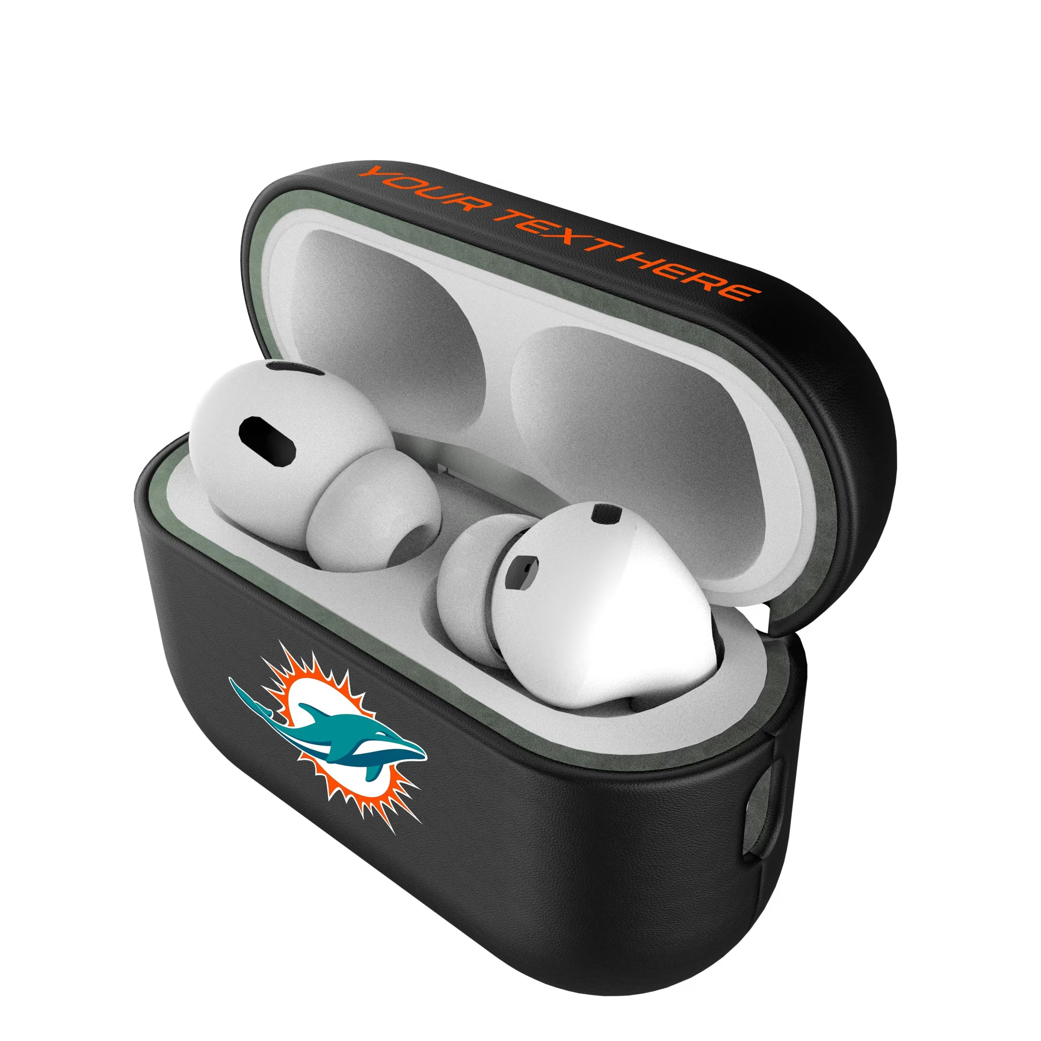Miami Dolphins Personalized Insignia AirPods AirPod Case Cover#Device_AirPods Pro 2nd Gen