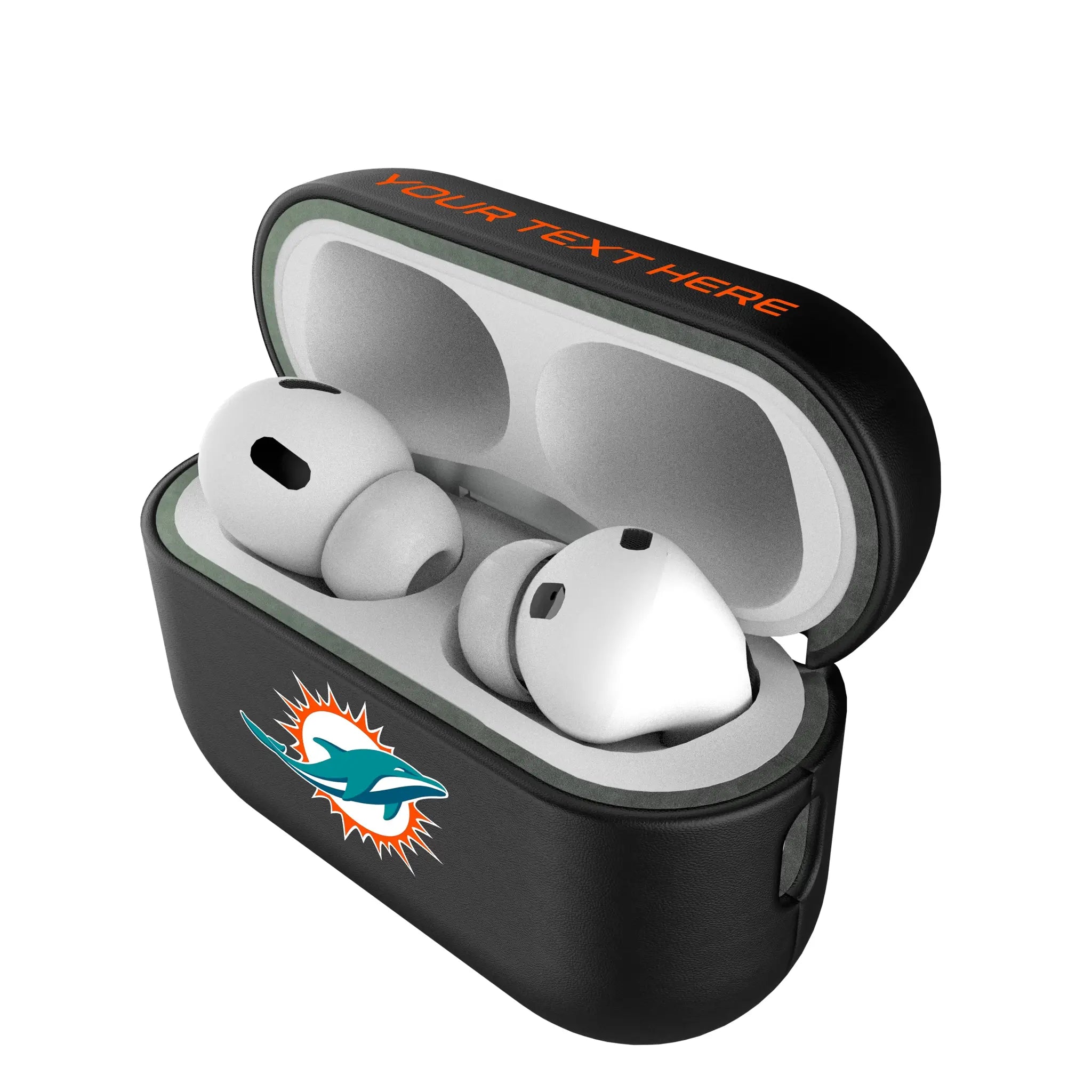 Miami Dolphins Personalized Insignia AirPods AirPod Case Cover#Device_AirPods Pro 2nd Gen