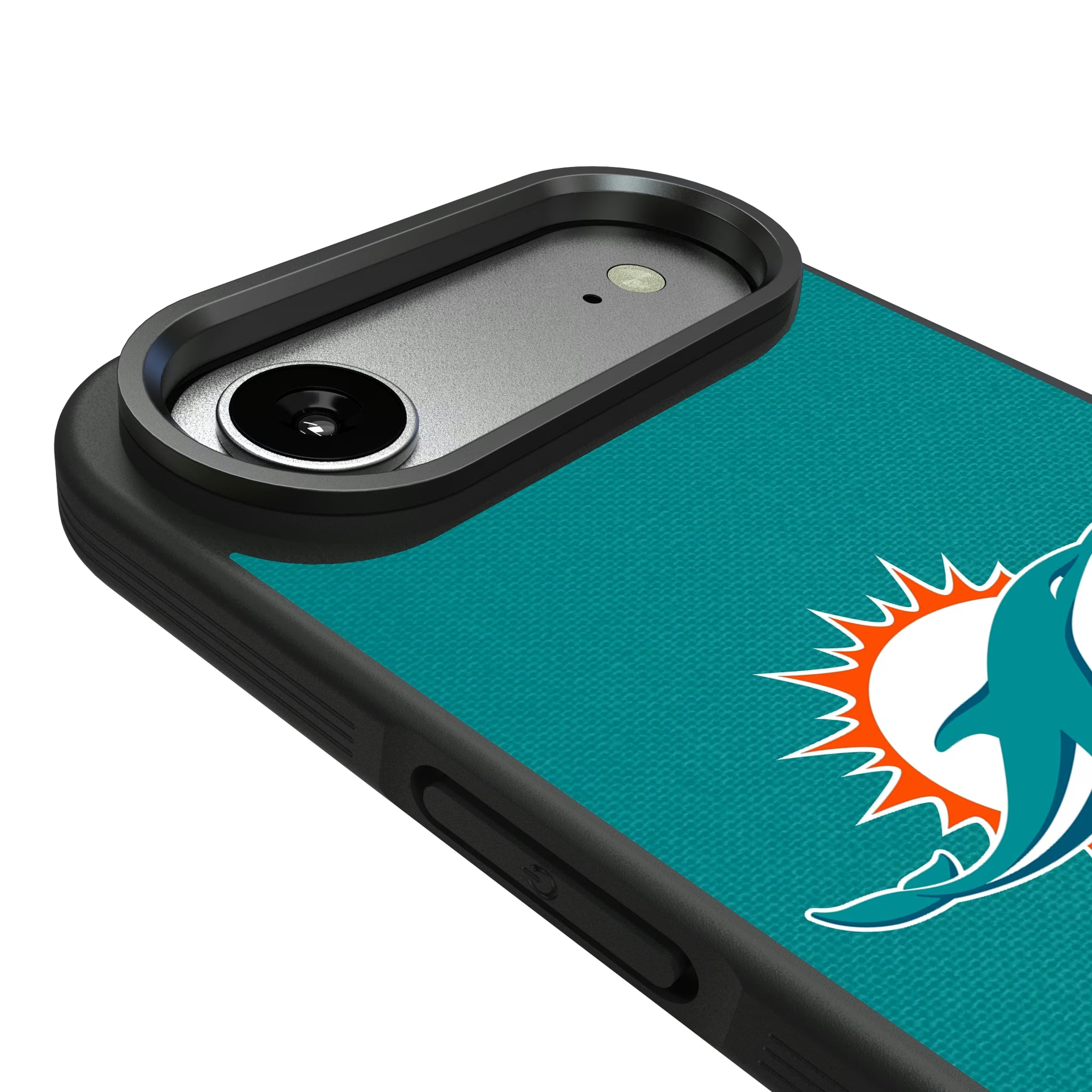 Miami Dolphins Personalized Stripe iPhone Bump Phone Case for Apple iPhone - Detail#Device_iPhone Air