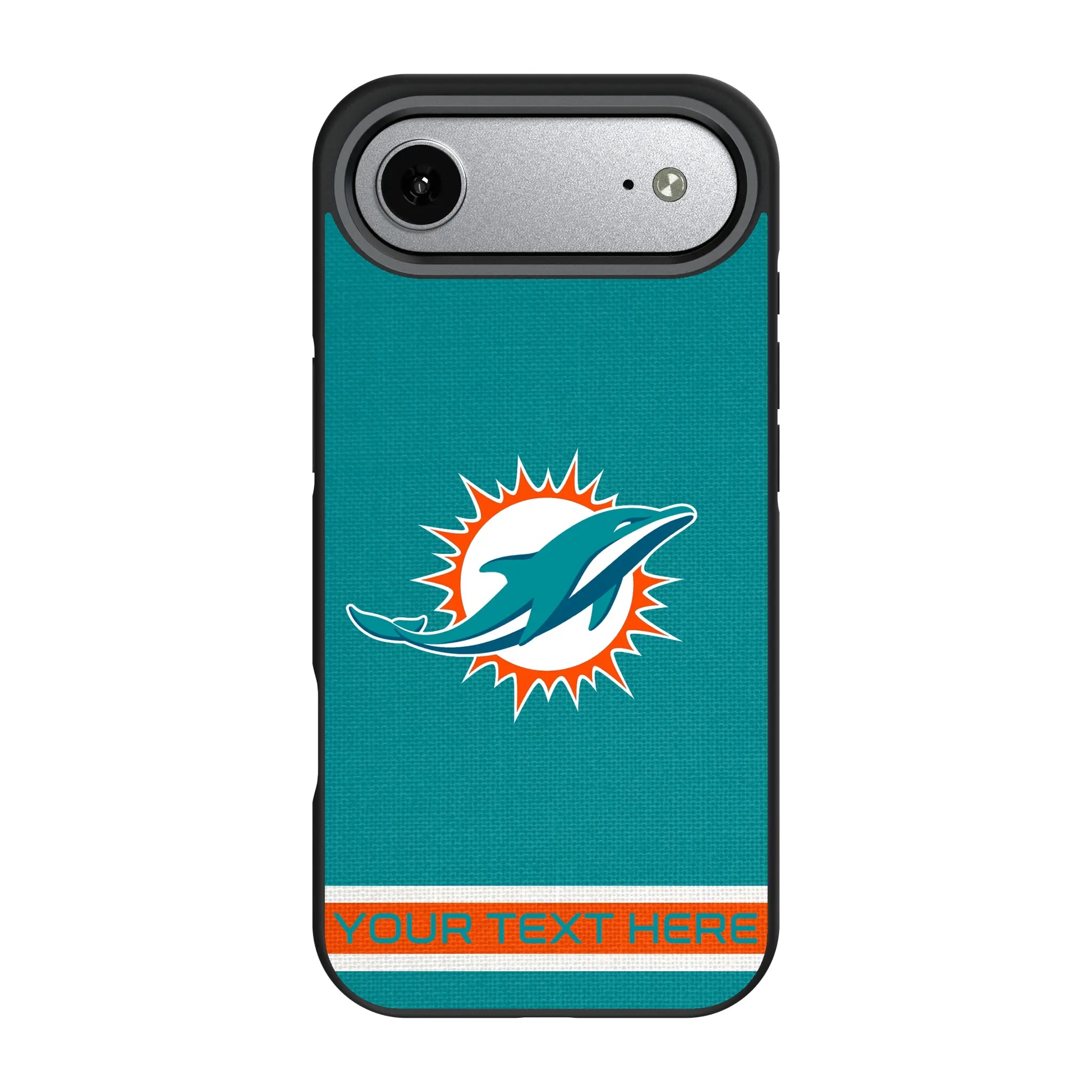 Miami Dolphins Personalized Stripe iPhone Bump Phone Case for Apple iPhone#Device_iPhone Air