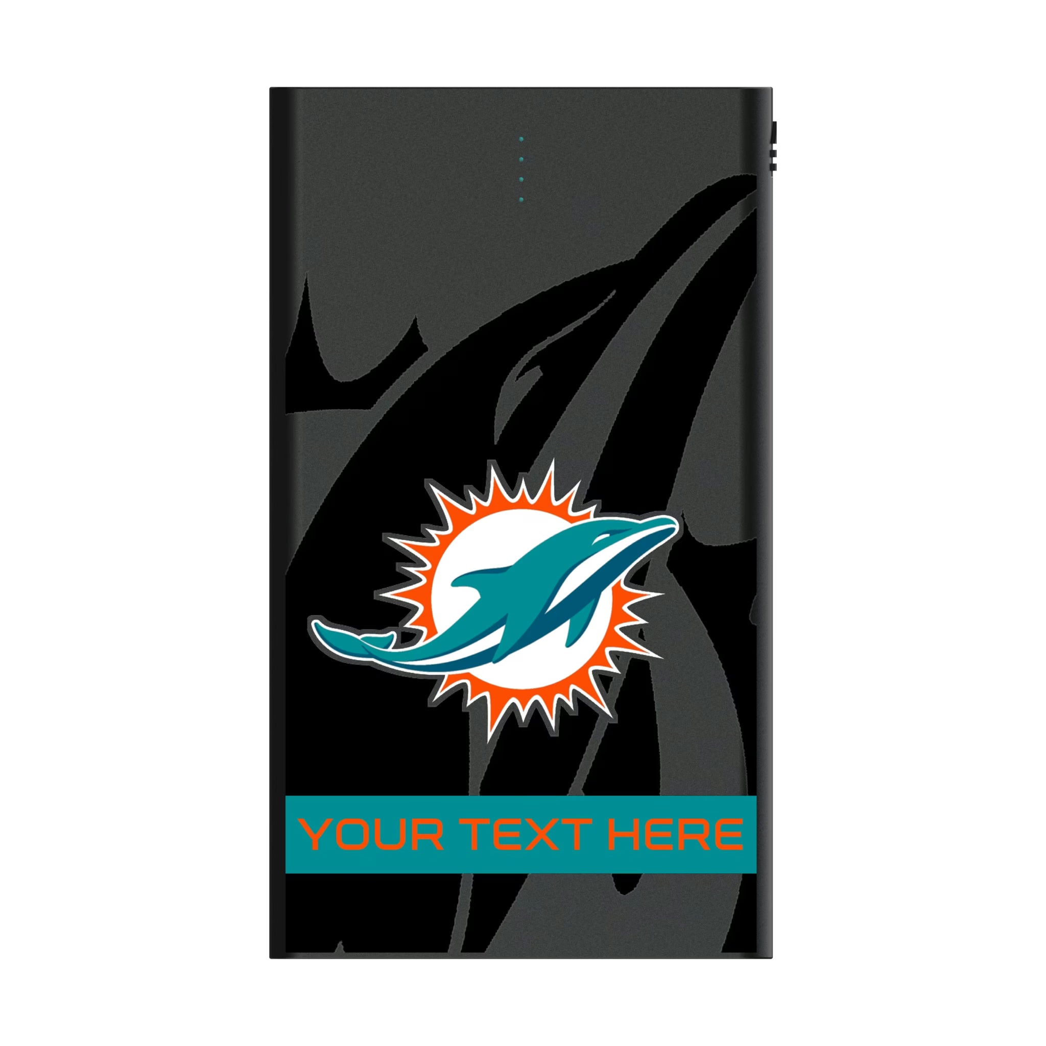 Miami Dolphins Personalized Tilt 5000mAh Flat Powerbank