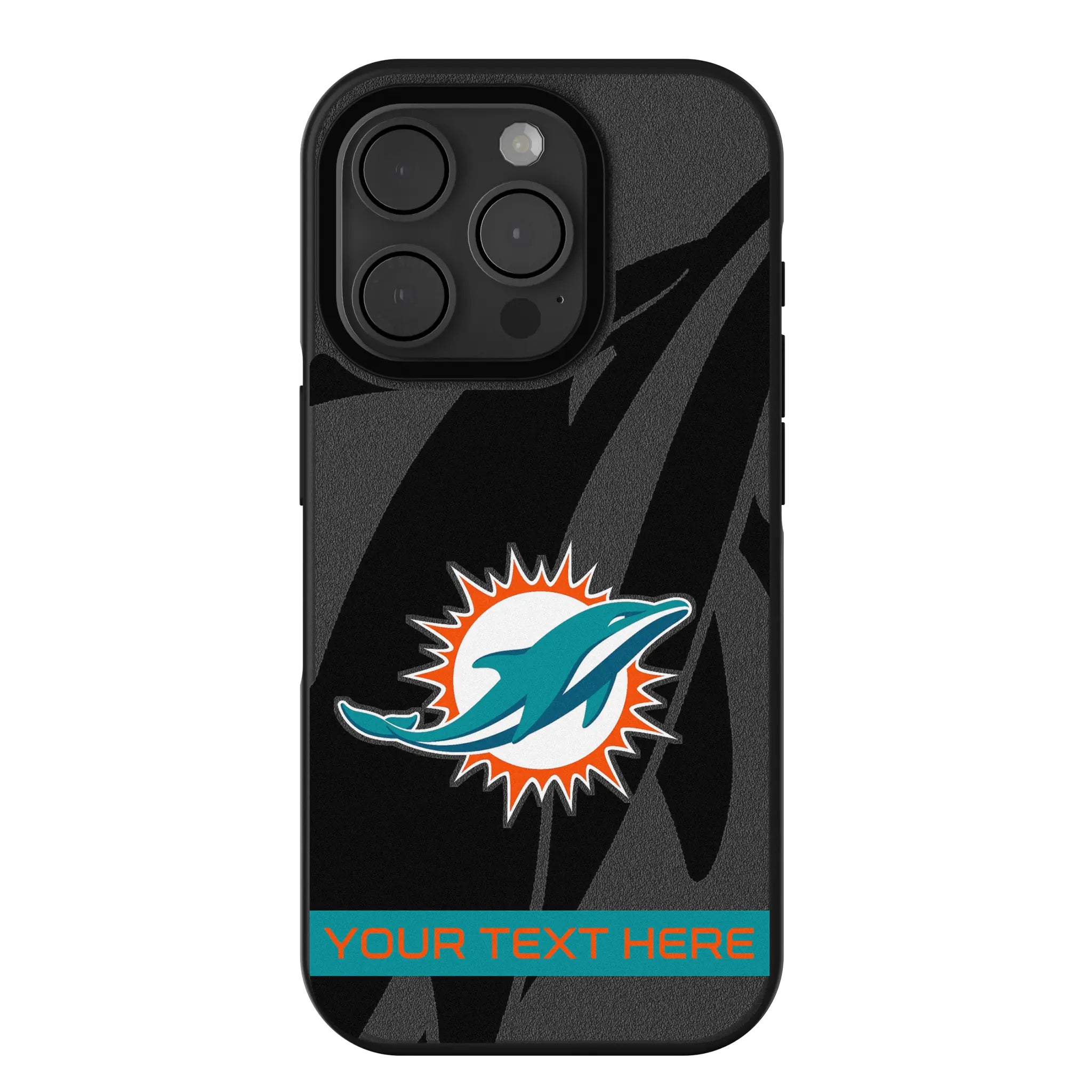 Miami Dolphins Personalized Tilt iPhone Bump Phone Case for Apple iPhone