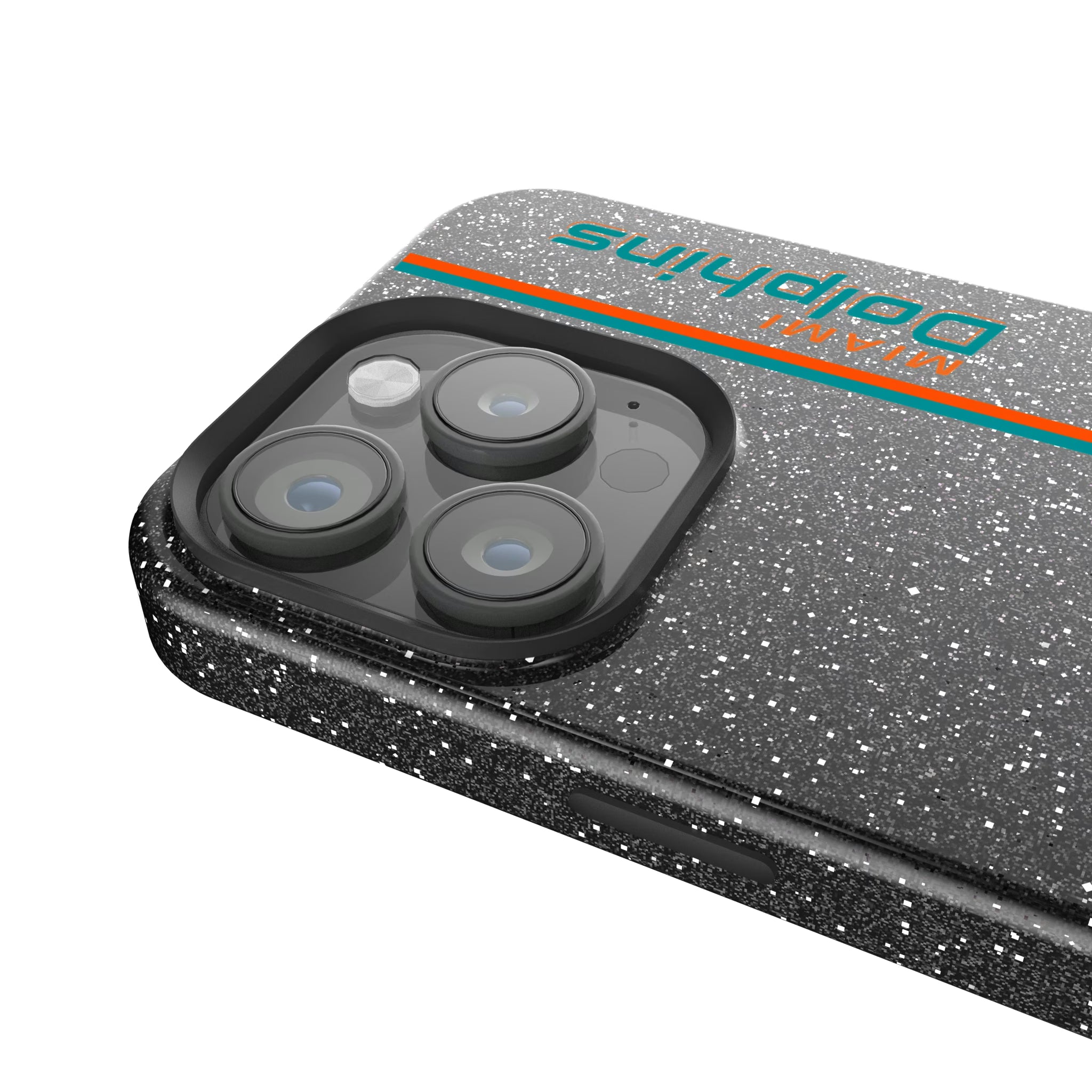 Miami Dolphins Sidebar iPhone Bling Phone Case for Apple iPhone - Detail