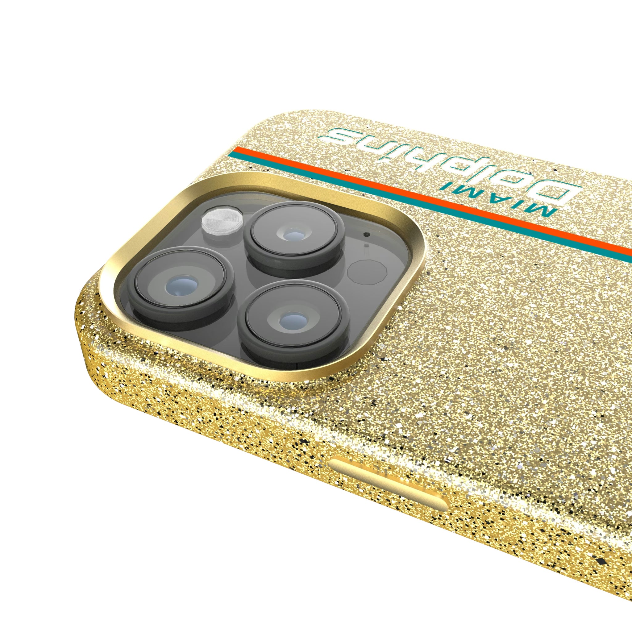 Miami Dolphins Sidebar iPhone Bling Phone Case for Apple iPhone - Detail