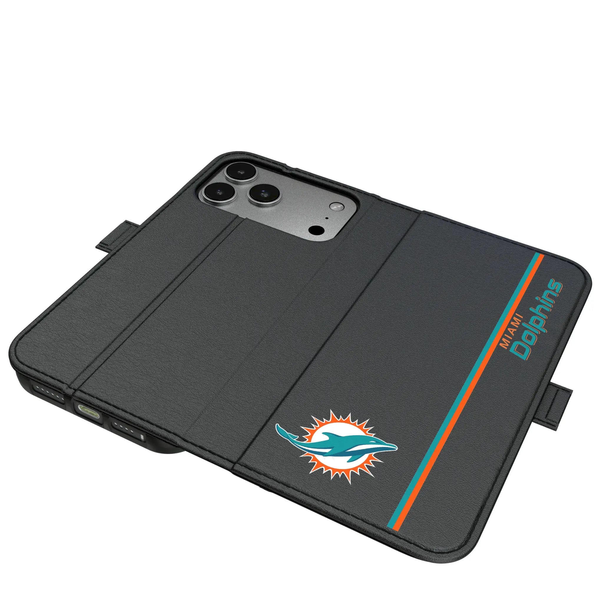 Miami Dolphins Sidebar iPhone Folio Phone Case for Apple iPhone#Device_iPhone 17 Pro Max
