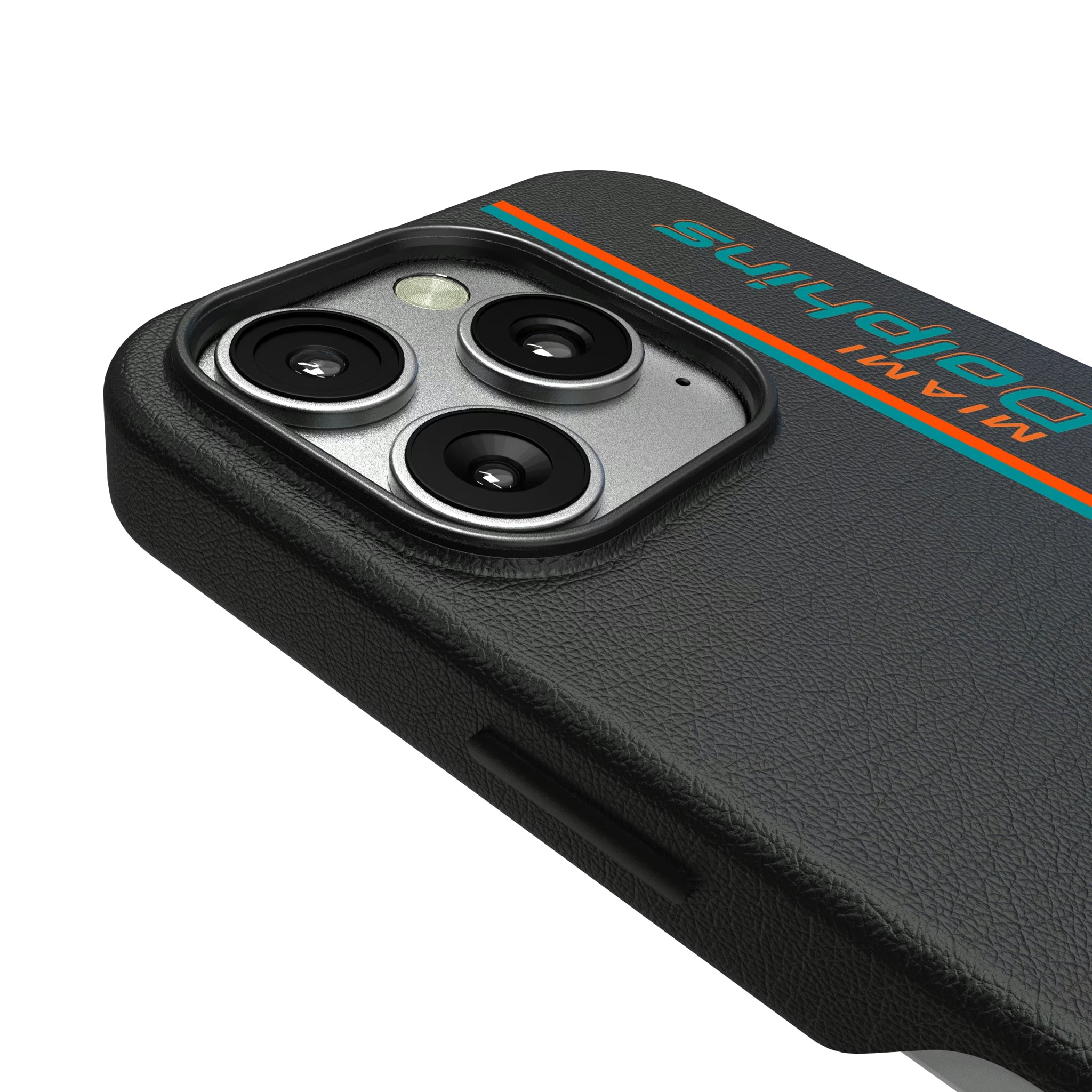 Miami Dolphins Sidebar iPhone MagSafe Compatible Phone Case for Apple iPhone - Detail