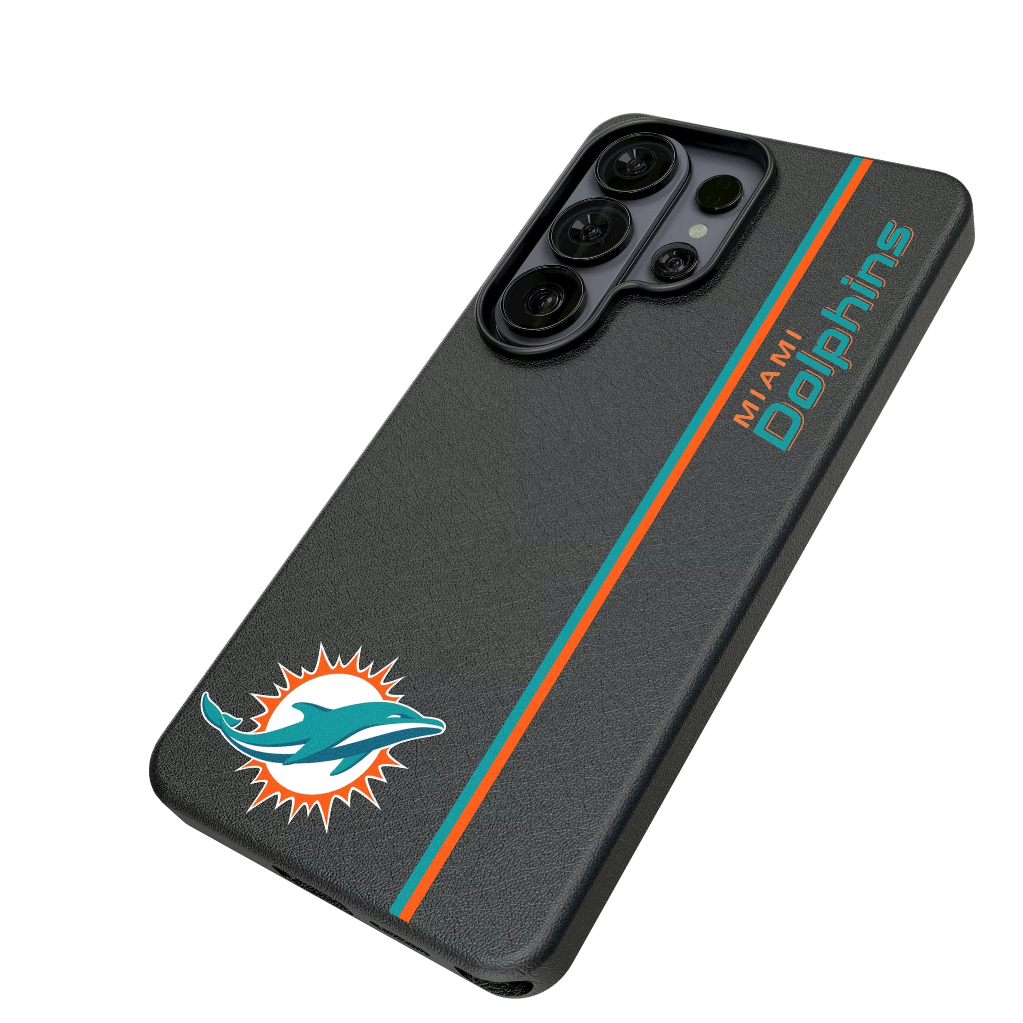 Miami Dolphins Sidebar Galaxy MagSafe Compatible Phone Case for Samsung Galaxy - Isometric View