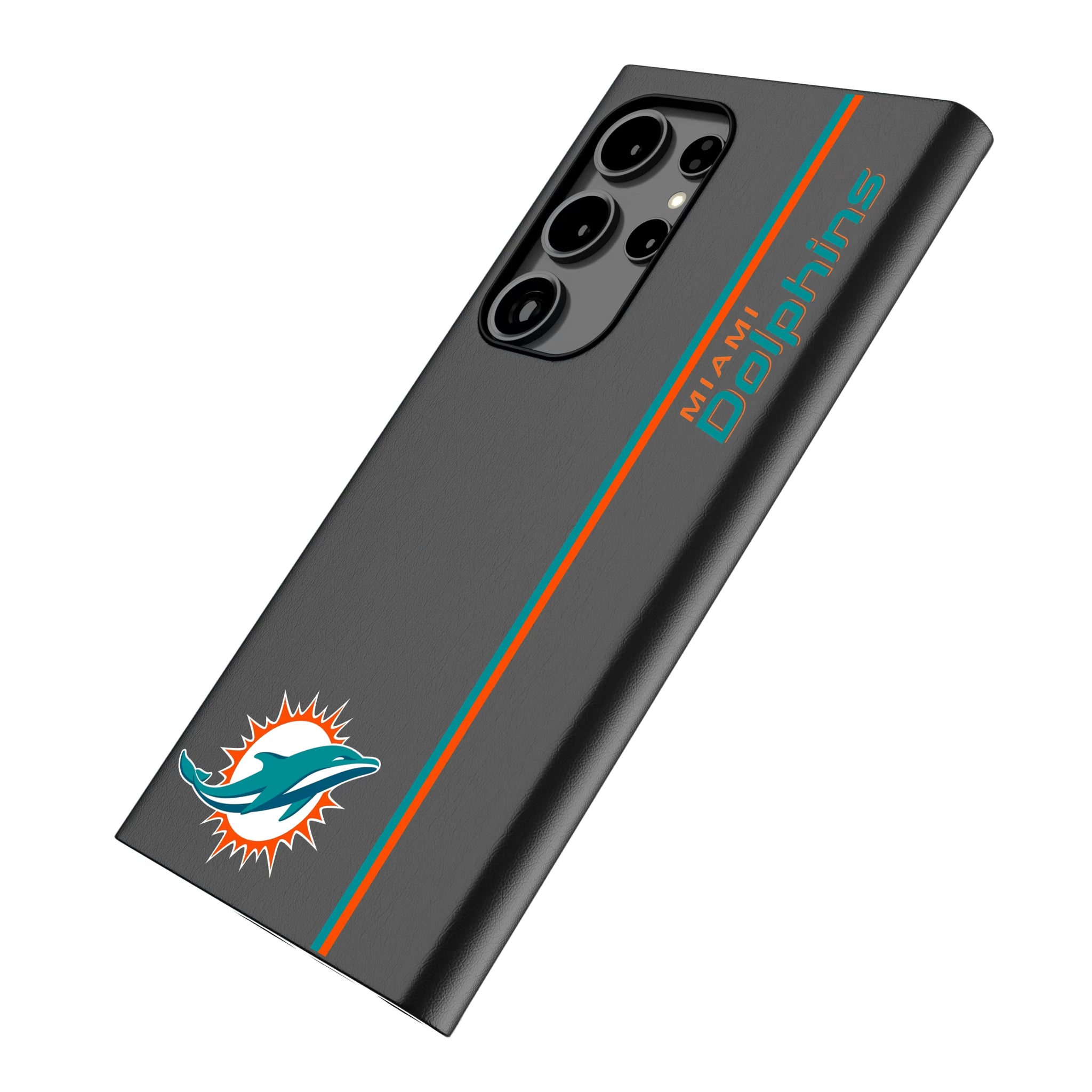 Miami Dolphins Sidebar Galaxy MagSafe Compatible Phone Case for Samsung Galaxy - Isometric View