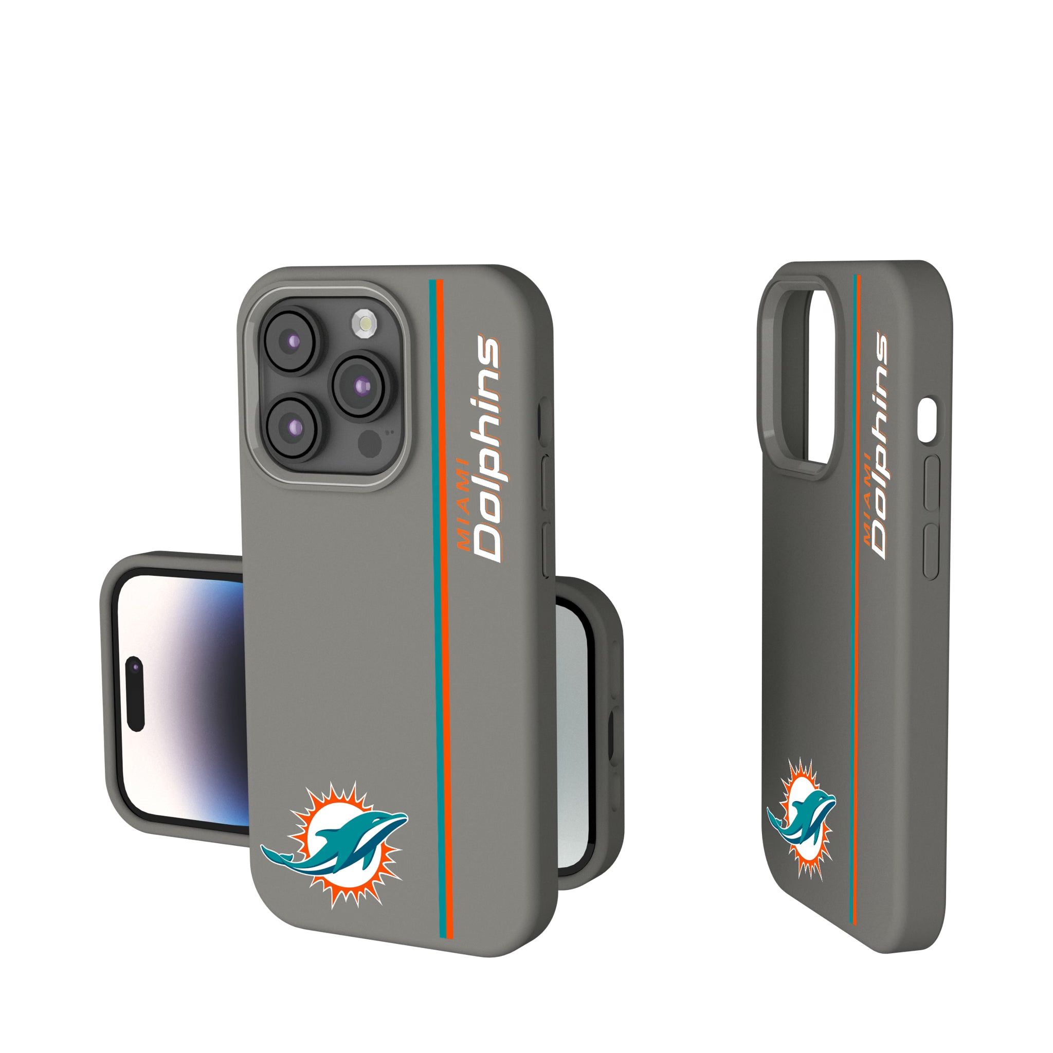 Miami Dolphins Sidebar iPhone Soft Touch Phone Case for Apple iPhone