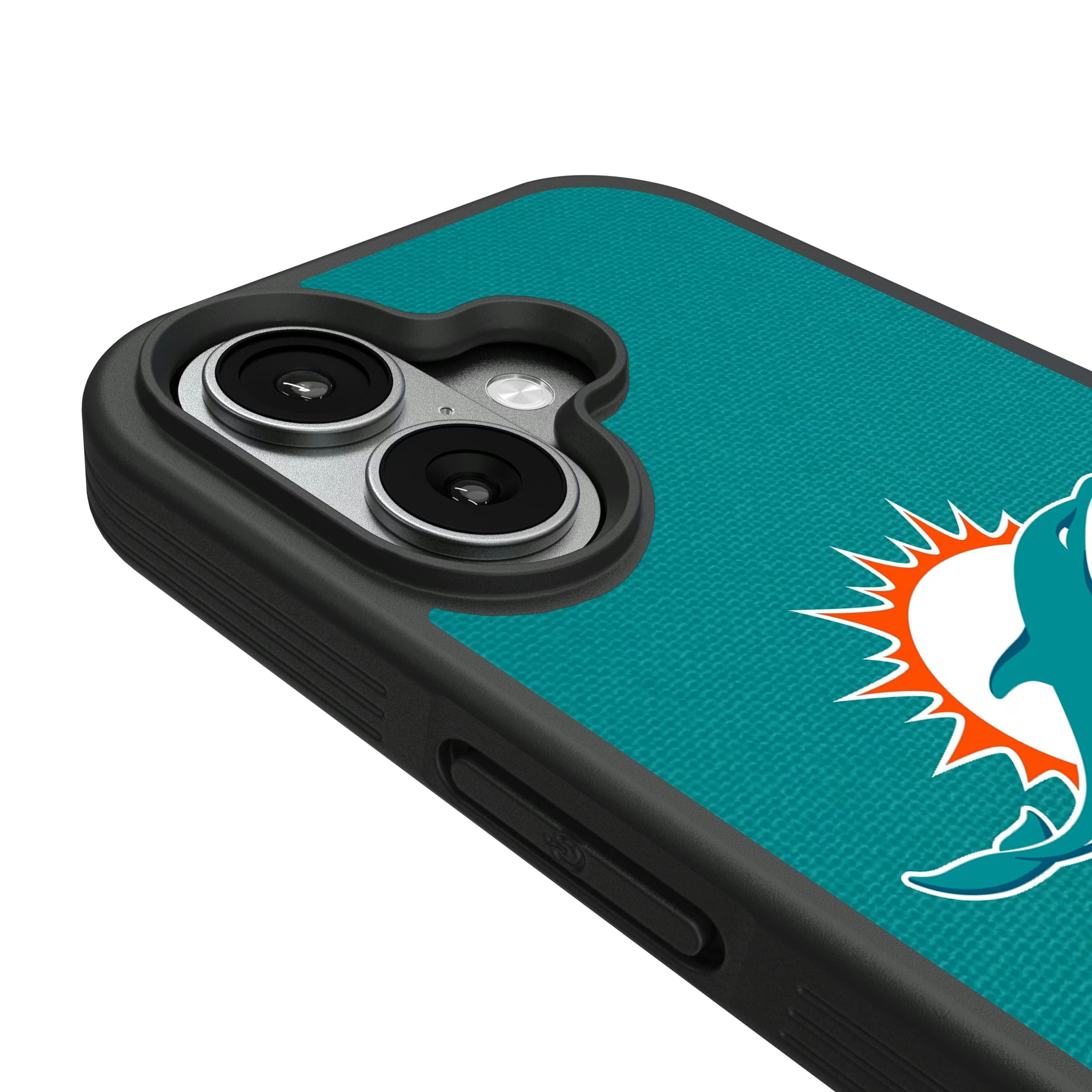 Miami Dolphins Stripe iPhone Bump Phone Case for Apple iPhone - Detail#Device_iPhone 17