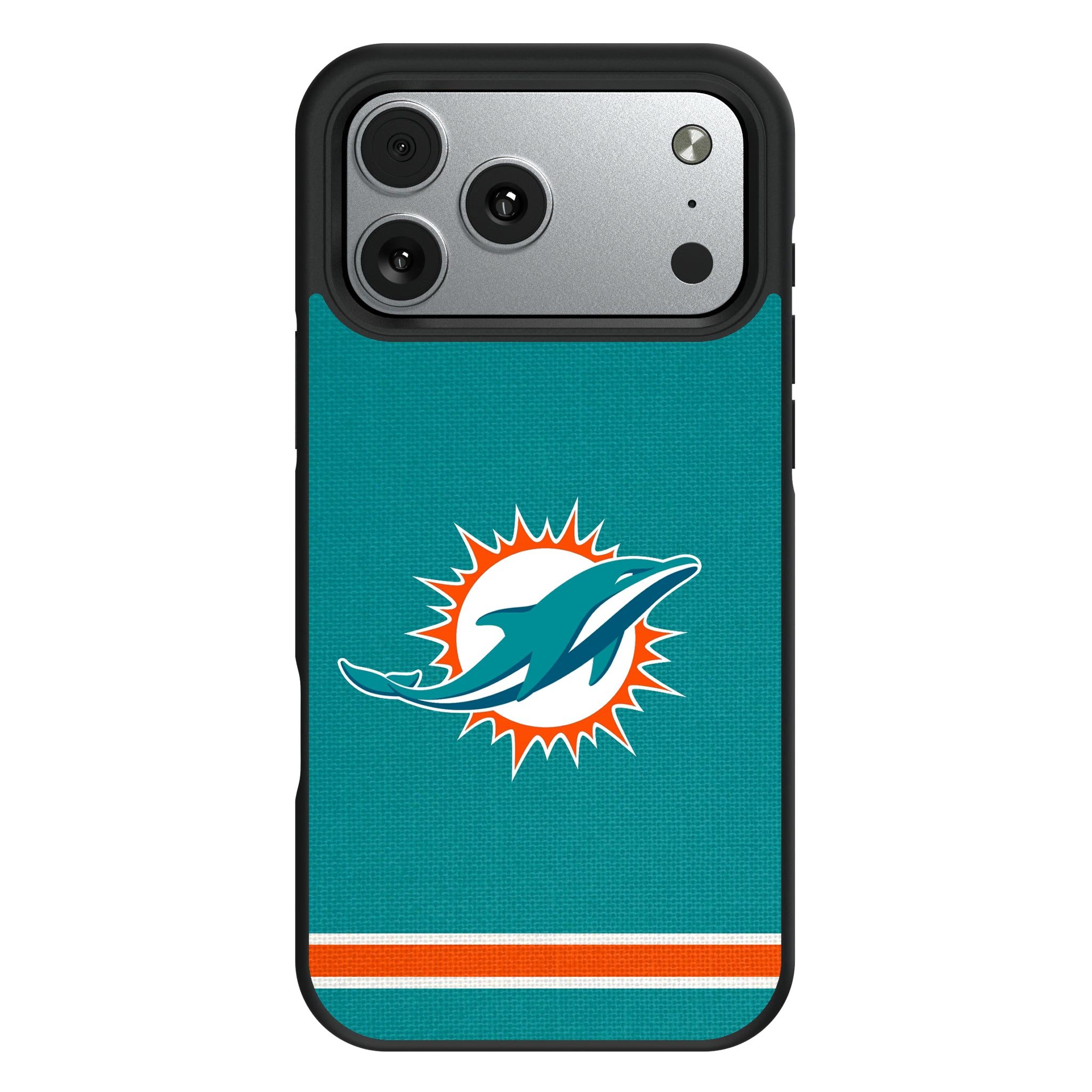 Miami Dolphins Stripe iPhone Bump Phone Case for Apple iPhone#Device_iPhone 17 Pro Max