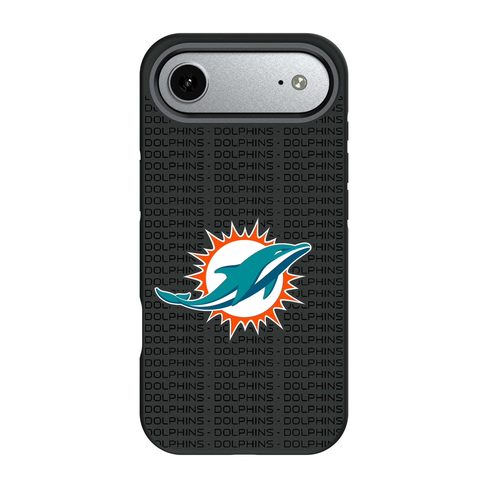 Miami Dolphins Text Backdrop iPhone Bump Phone Case for Apple iPhone#Device_iPhone Air