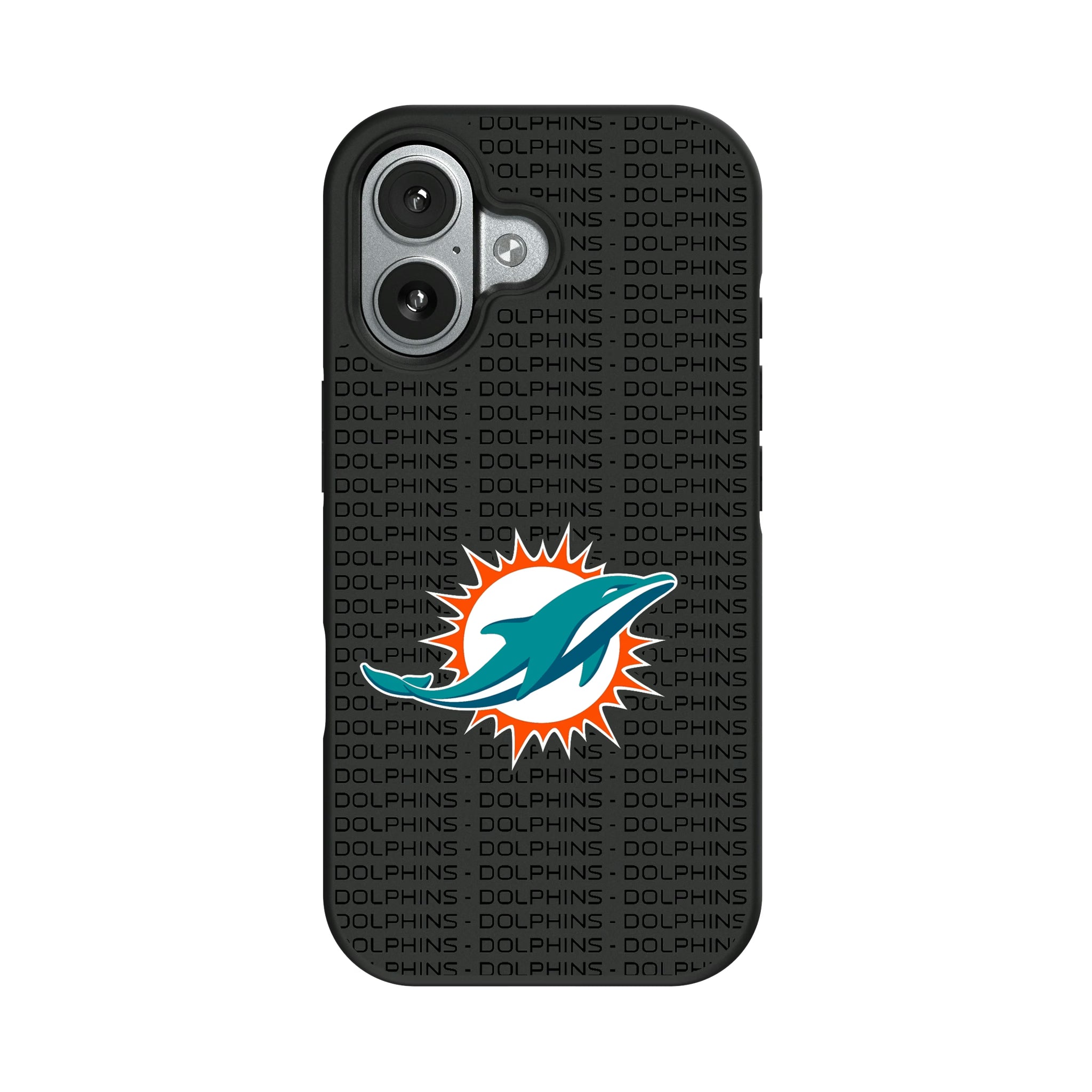 Miami Dolphins Text Backdrop iPhone Bump Phone Case for Apple iPhone#Device_iPhone 17