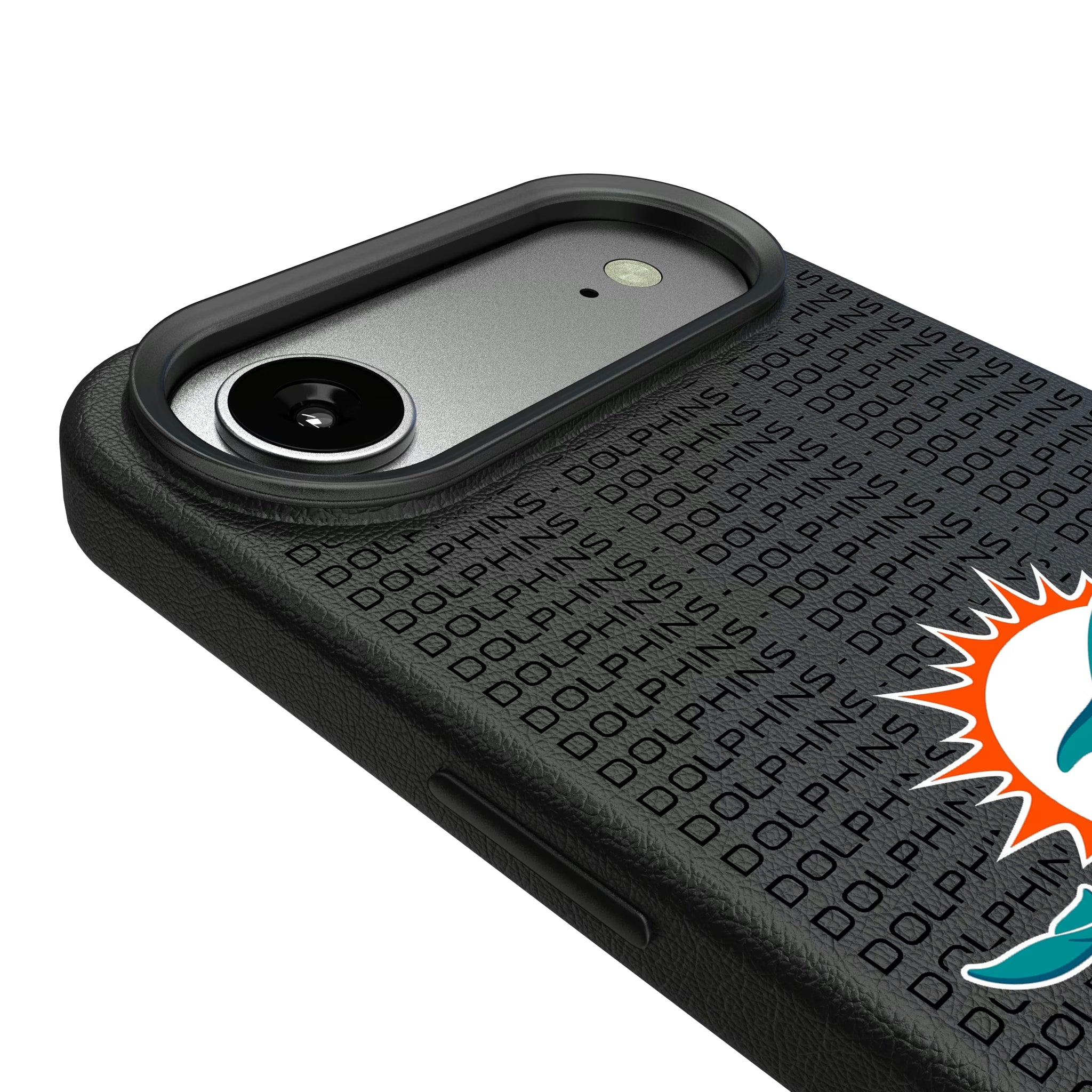 Miami Dolphins Text Backdrop iPhone MagSafe Compatible Phone Case for Apple iPhone - Detail#Device_iPhone Air