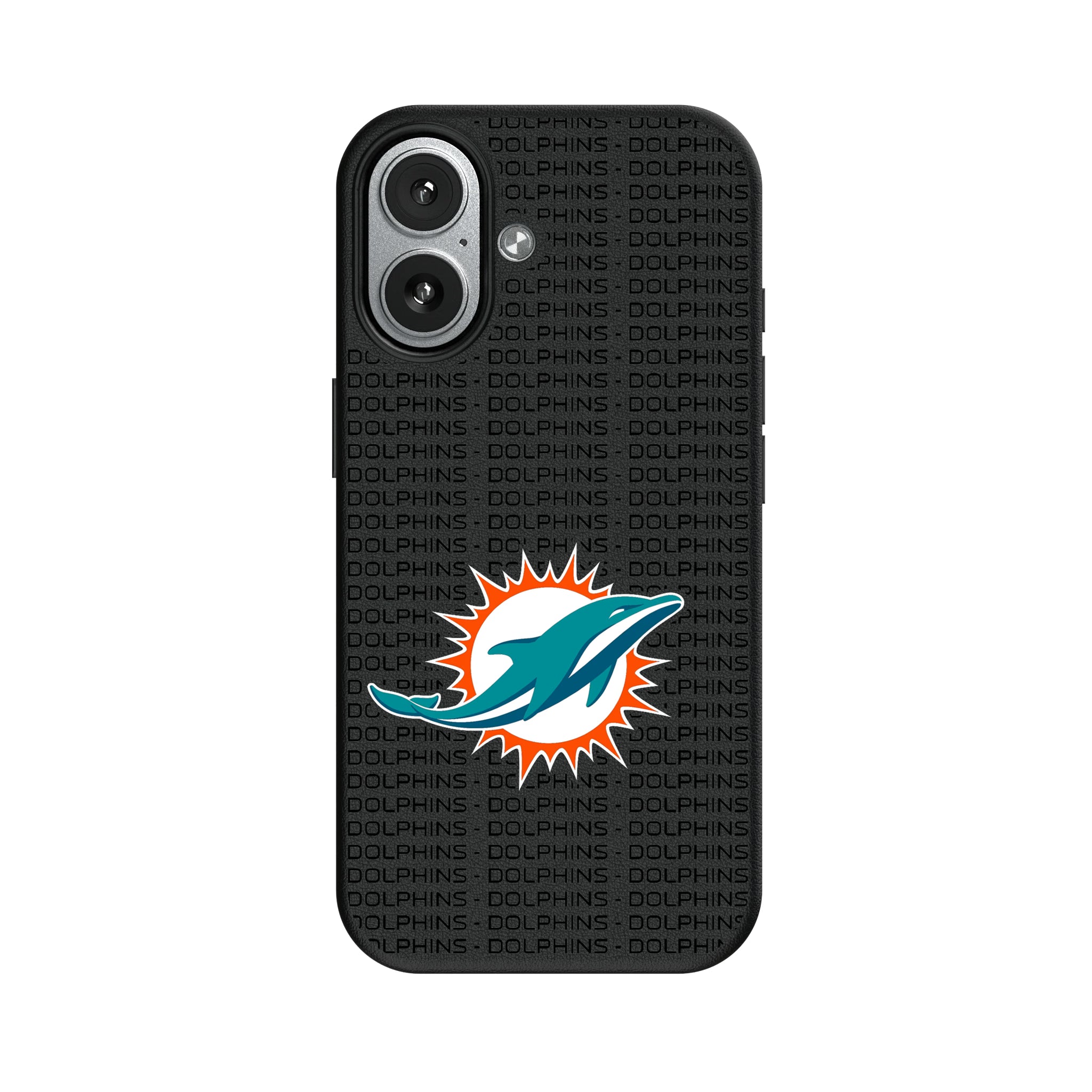 Miami Dolphins Text Backdrop iPhone MagSafe Compatible Phone Case for Apple iPhone#Device_iPhone 17