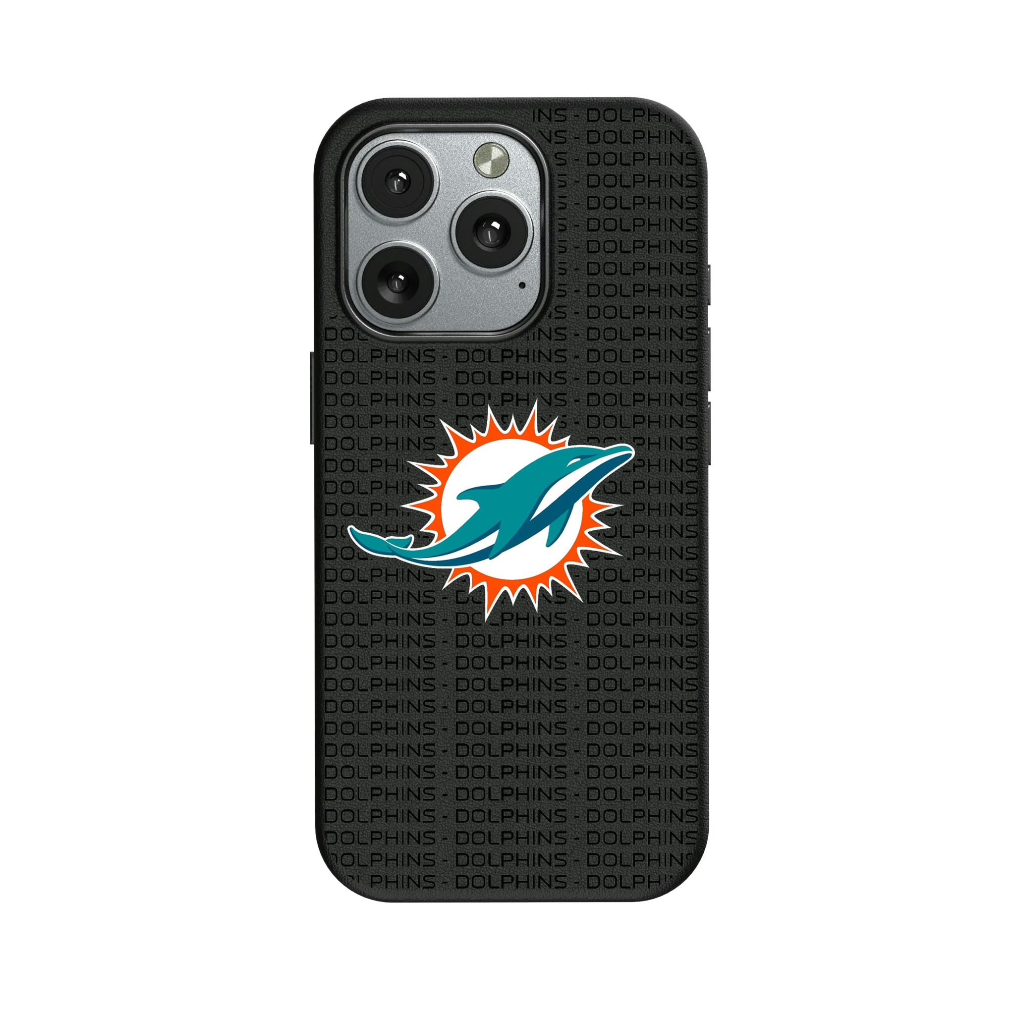 Miami Dolphins Text Backdrop iPhone MagSafe Compatible Phone Case for Apple iPhone