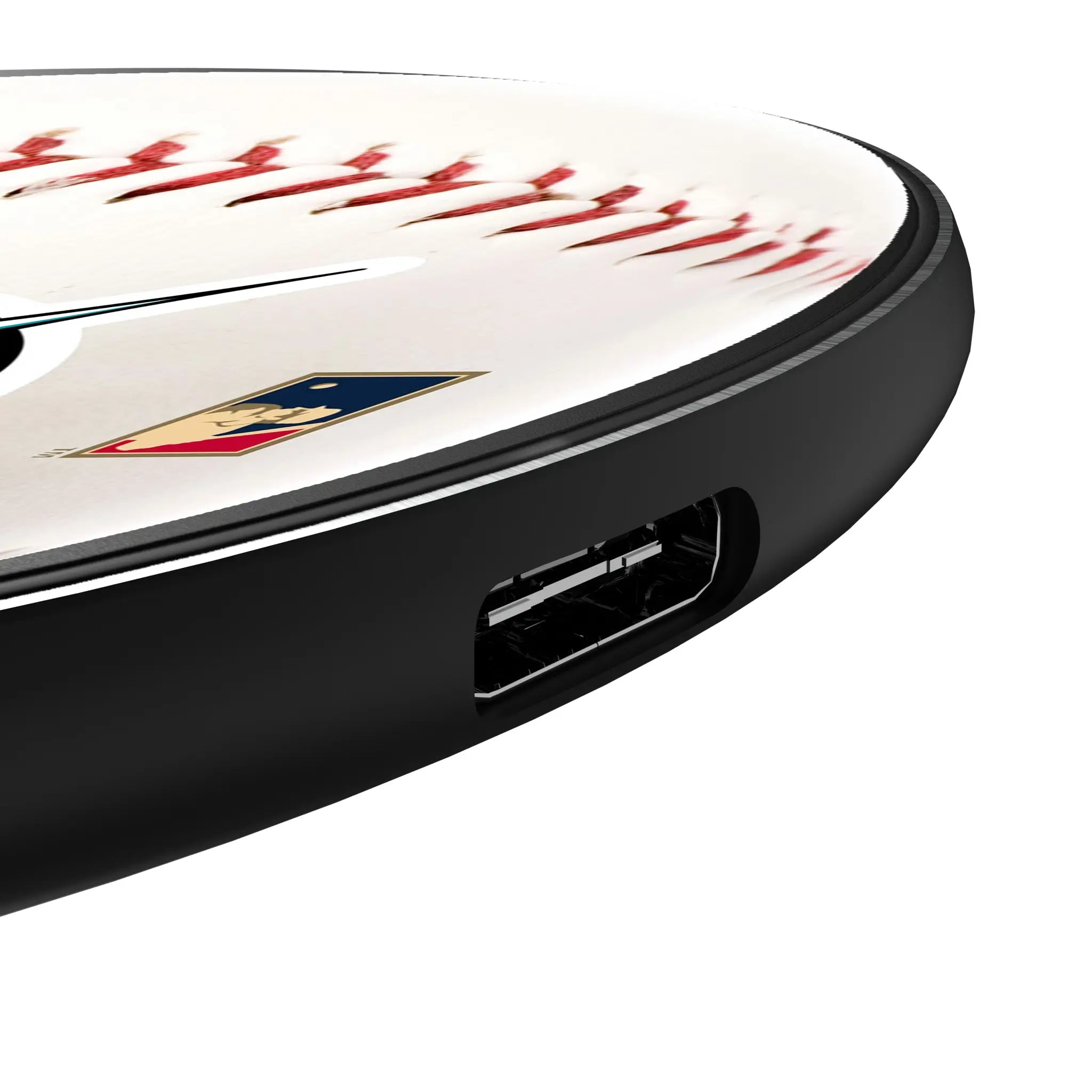 Miami Marlins 1993-2011 - Cooperstown Collection Baseball 15-Watt Wireless Charger - Detail