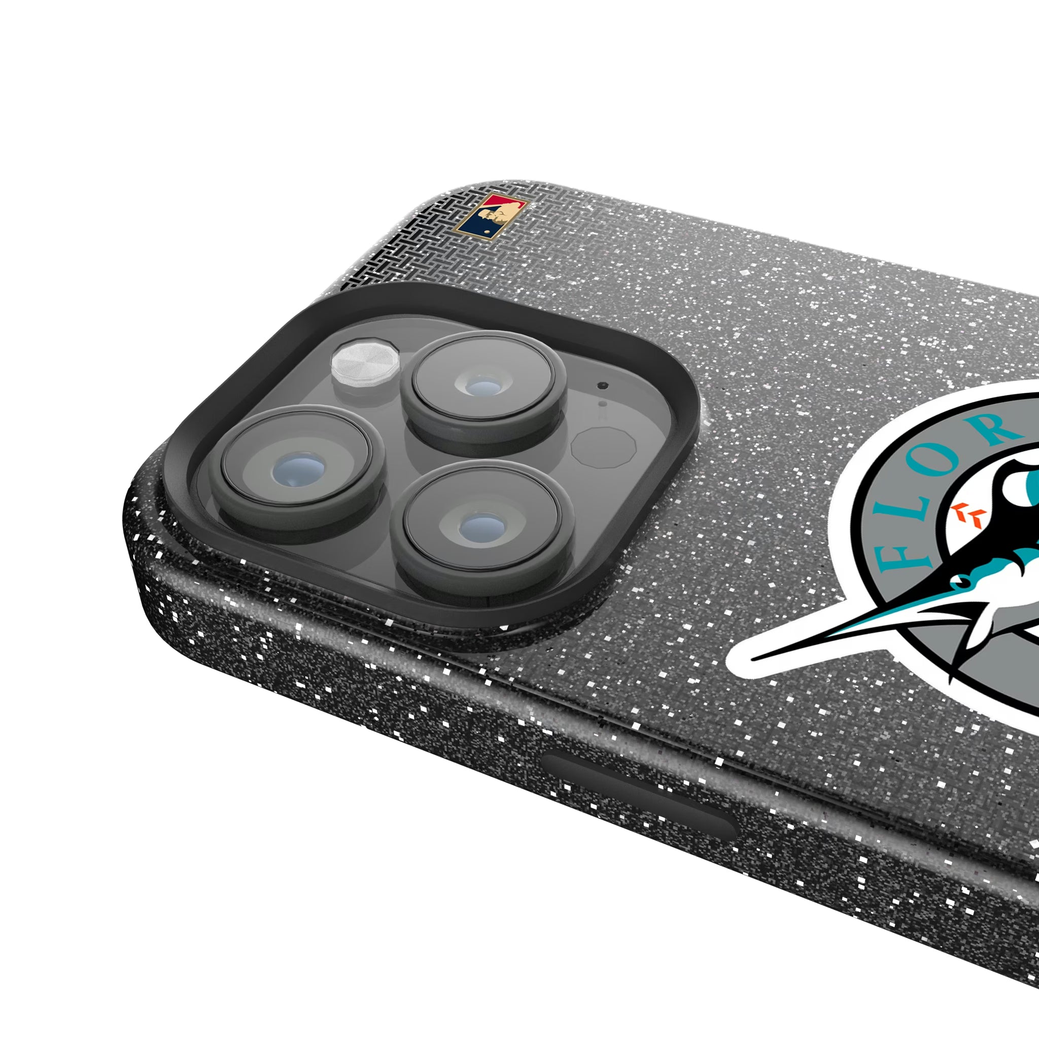 Miami Marlins 1993-2011 - Cooperstown Collection Linen iPhone Bling Phone Case for Apple iPhone - Detail