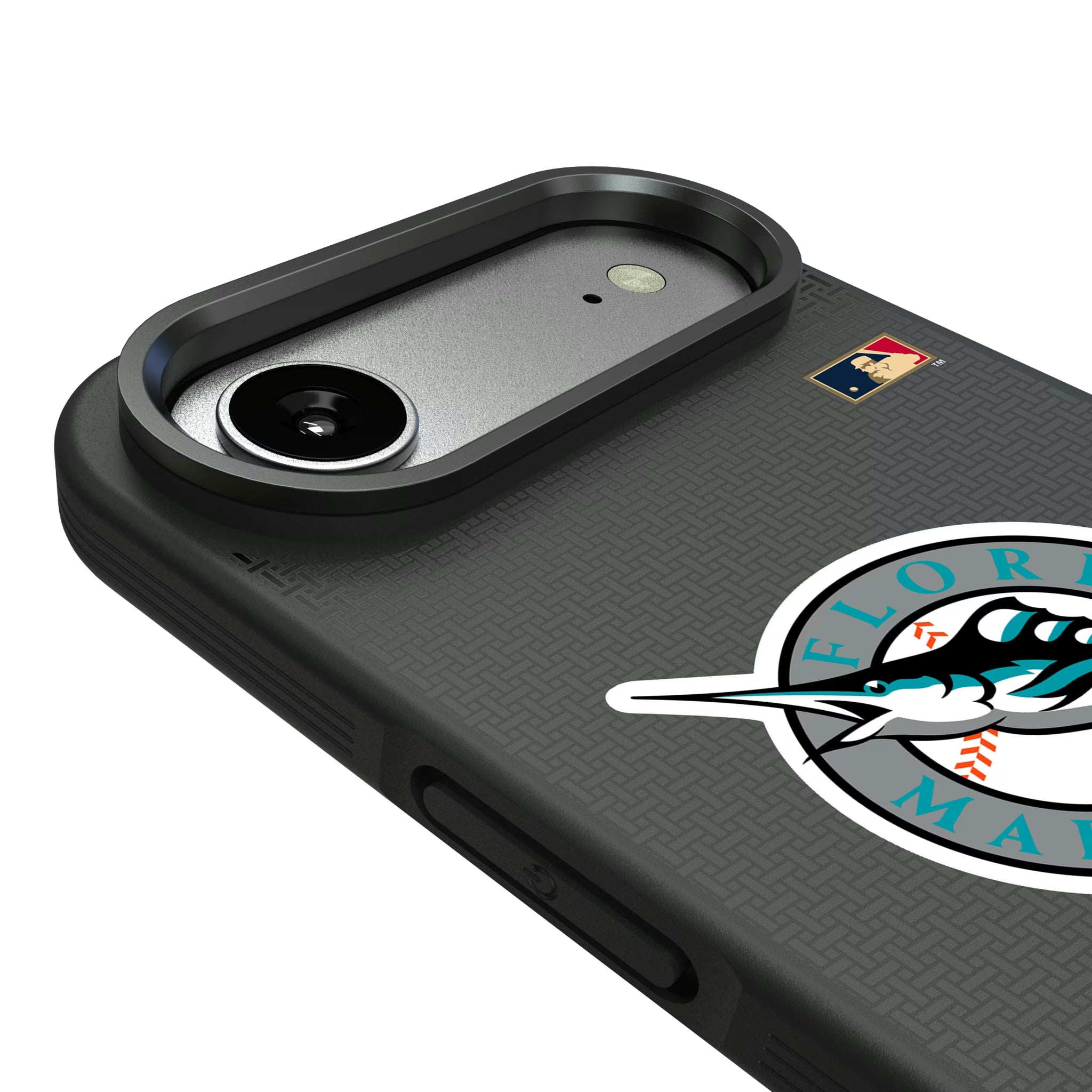 Miami Marlins 1993-2011 - Cooperstown Collection Linen iPhone Bump Phone Case for Apple iPhone - Detail#Device_iPhone Air
