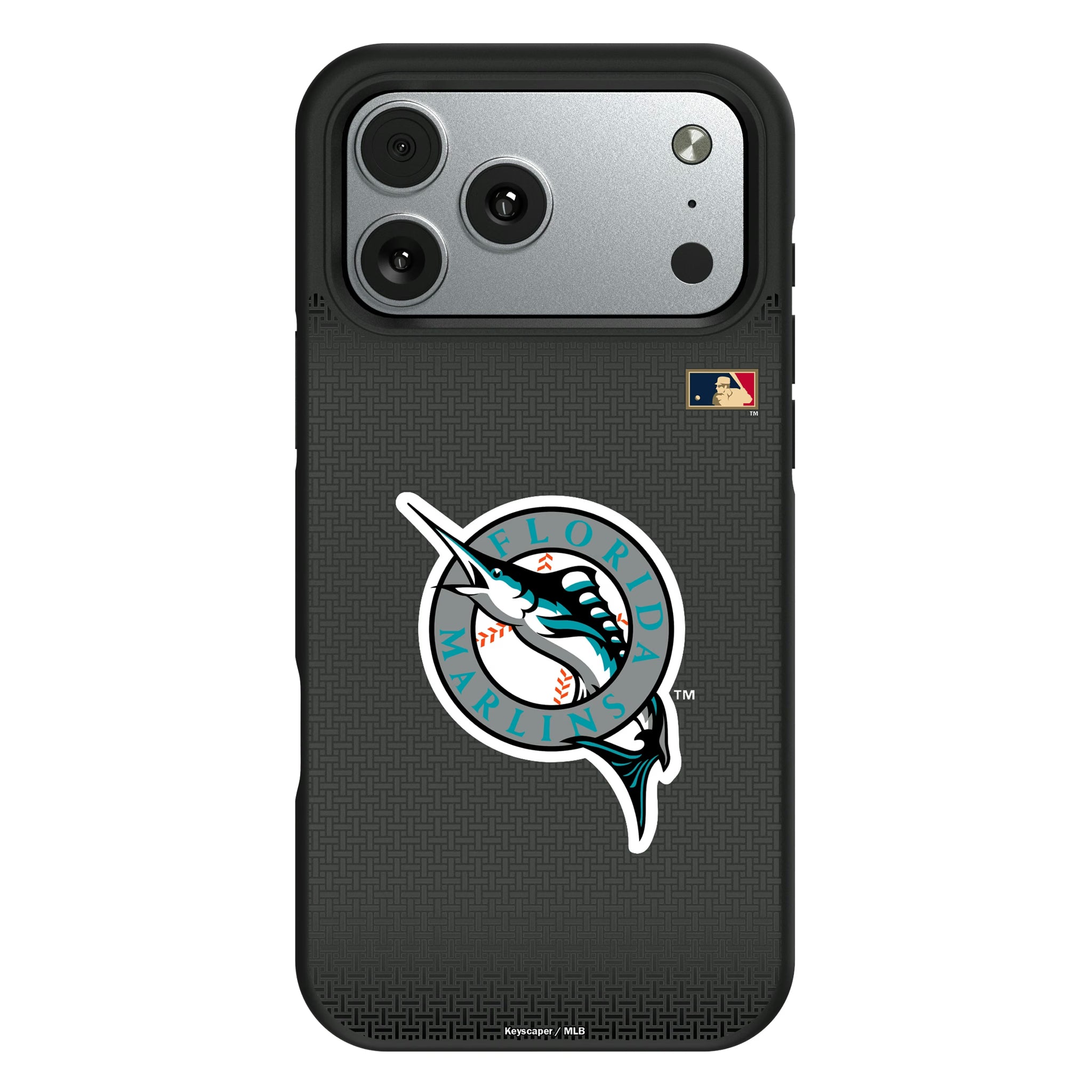Miami Marlins 1993-2011 - Cooperstown Collection Linen iPhone Bump Phone Case for Apple iPhone#Device_iPhone 17 Pro Max
