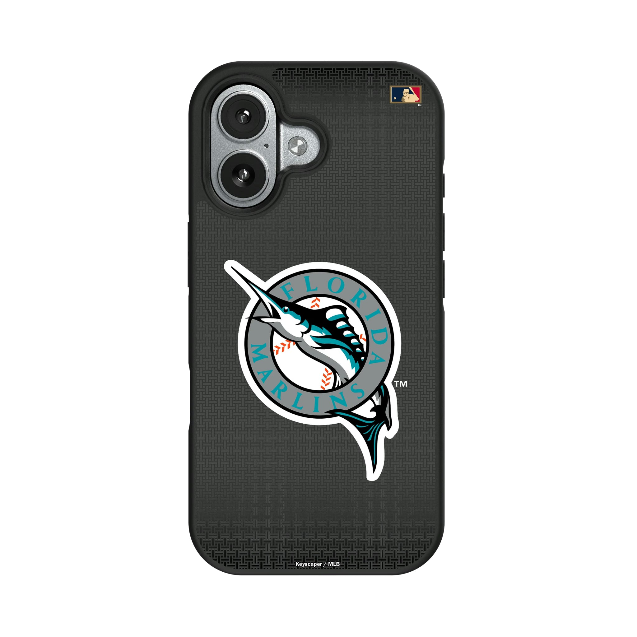Miami Marlins 1993-2011 - Cooperstown Collection Linen iPhone Bump Phone Case for Apple iPhone#Device_iPhone 17