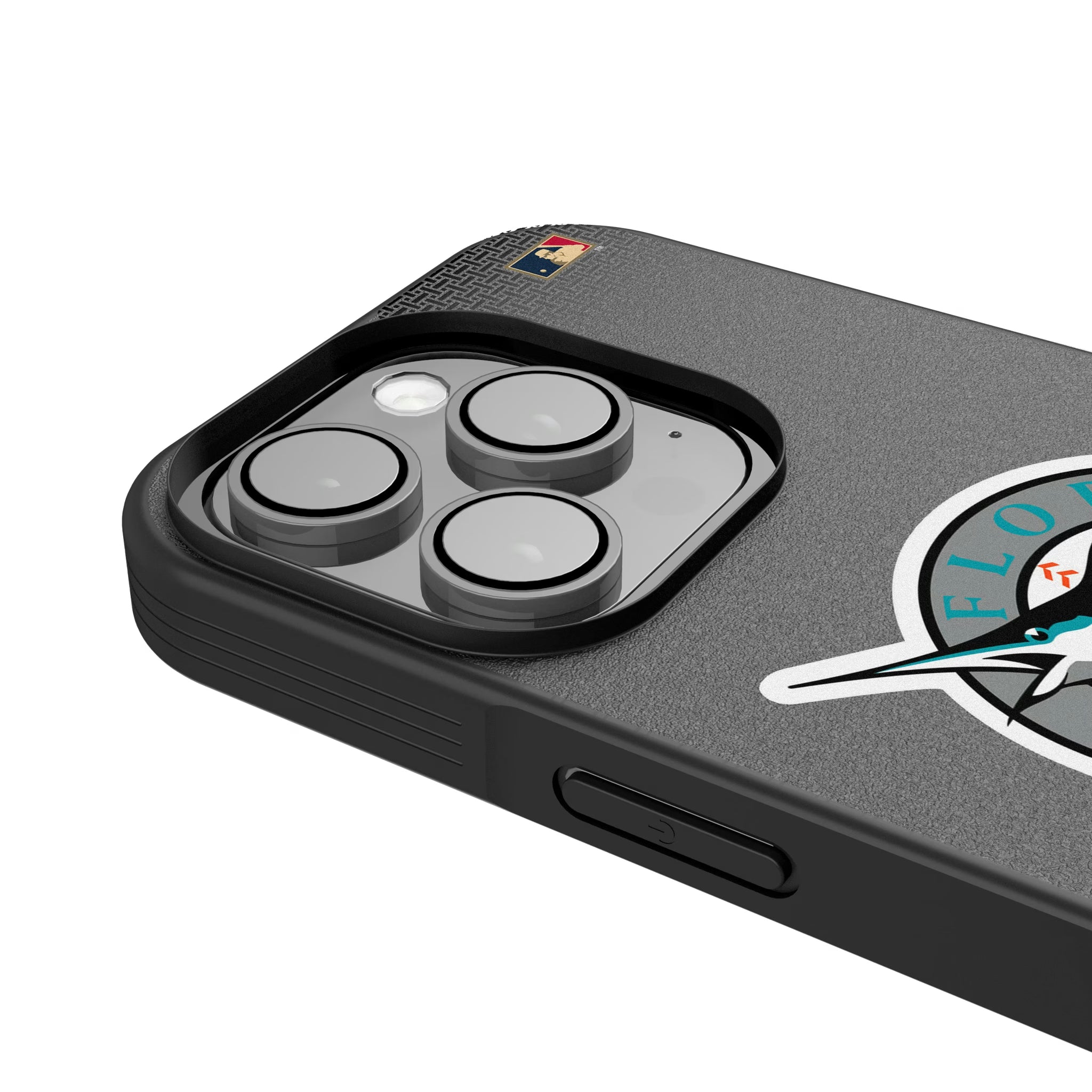 Miami Marlins 1993-2011 - Cooperstown Collection Linen iPhone Bump Phone Case for Apple iPhone - Detail
