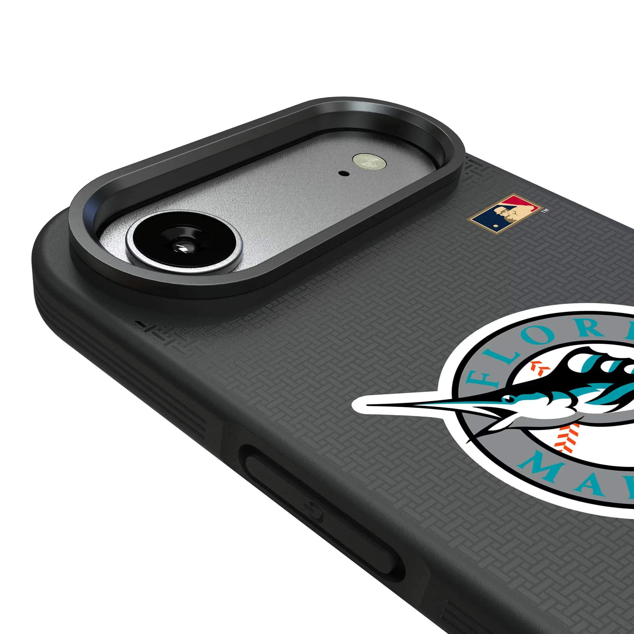 Miami Marlins 1993-2011 - Cooperstown Collection Linen iPhone Bump Phone Case for Apple iPhone - Detail#Device_iPhone Air
