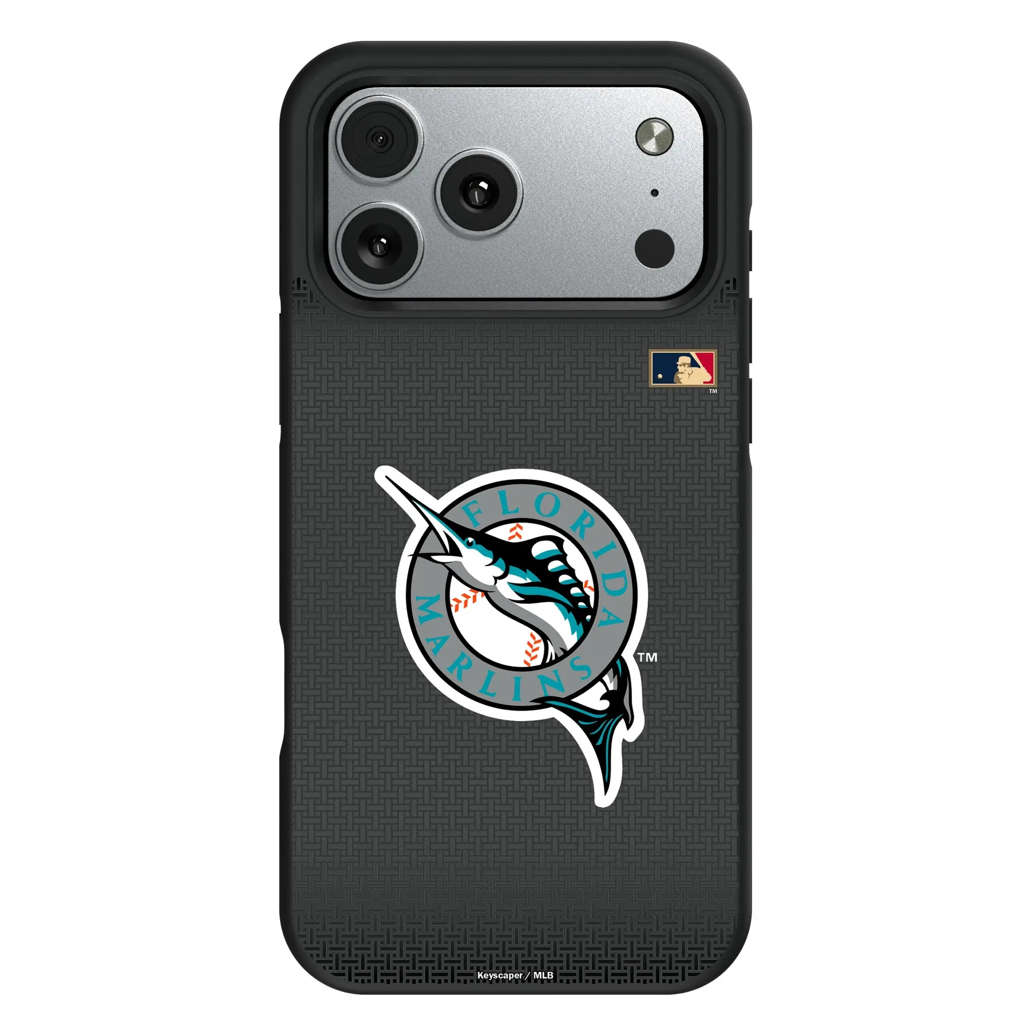 Miami Marlins 1993-2011 - Cooperstown Collection Linen iPhone Bump Phone Case for Apple iPhone#Device_iPhone 17 Pro Max