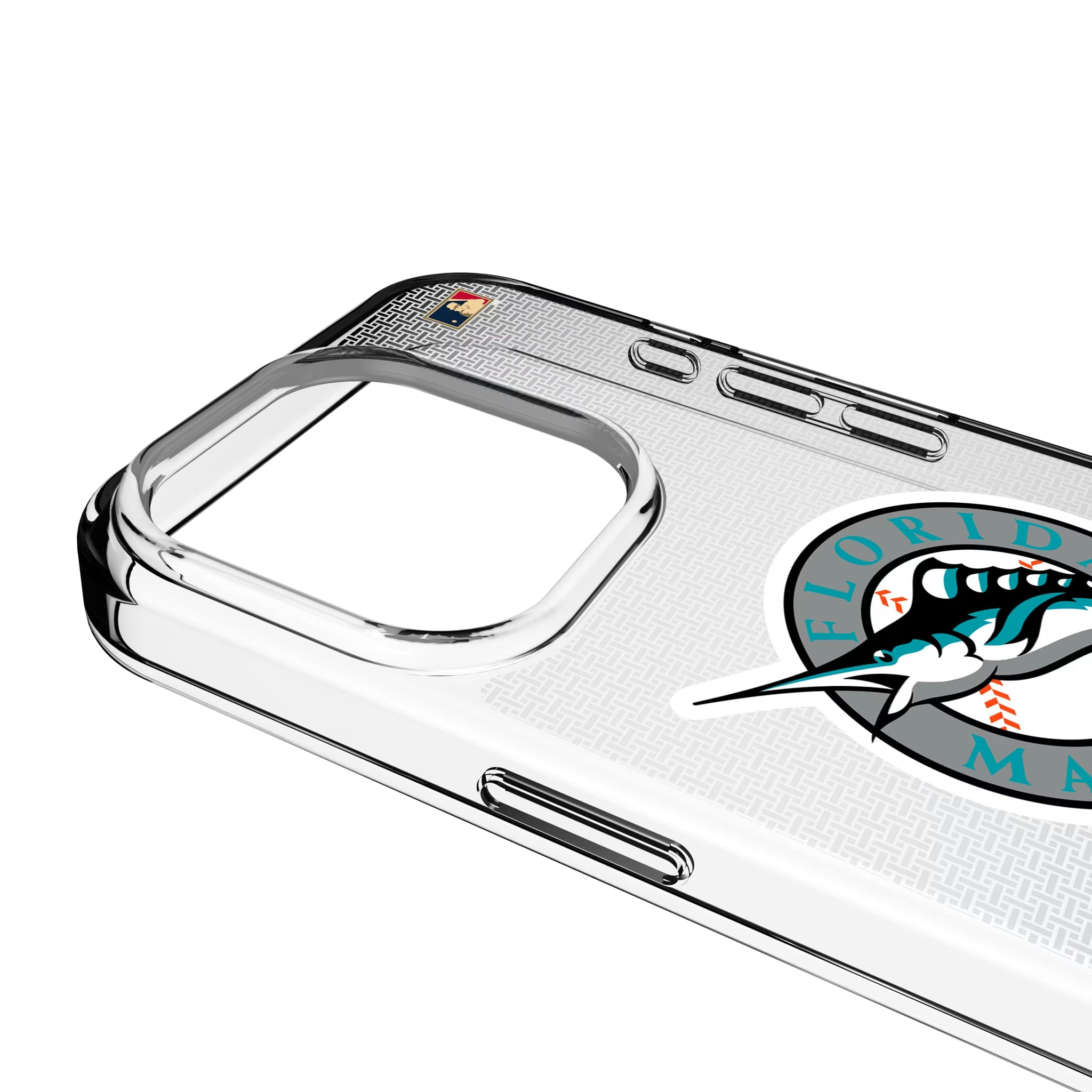 Miami Marlins 1993-2011 - Cooperstown Collection Linen iPhone Clear Phone Case for Apple iPhone - Detail