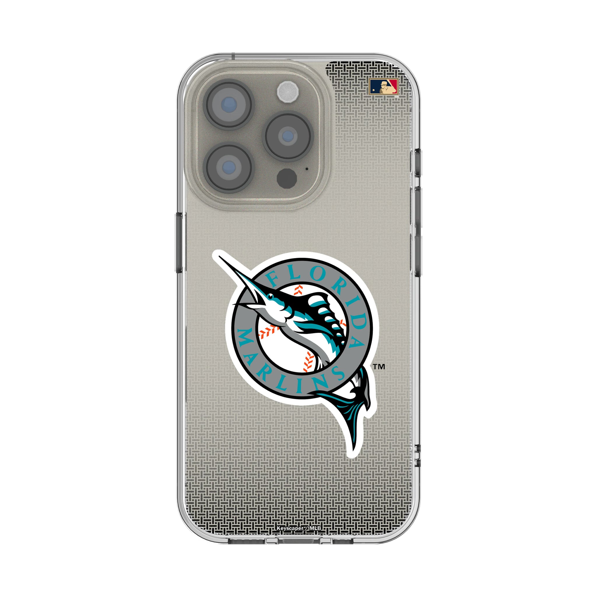 Miami Marlins 1993-2011 - Cooperstown Collection Linen iPhone Clear Phone Case for Apple iPhone