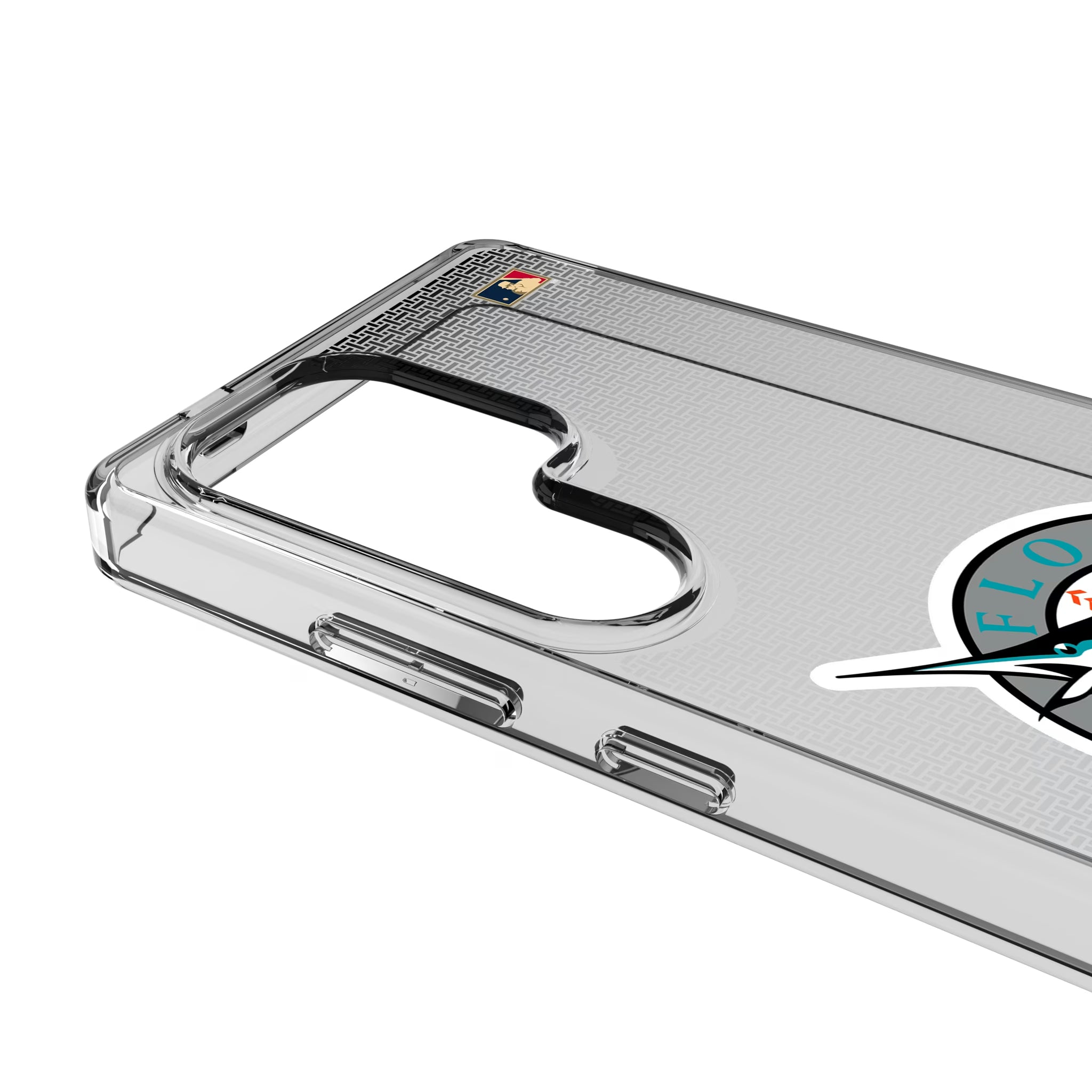 Miami Marlins 1993-2011 - Cooperstown Collection Linen Galaxy Clear Phone Case for Samsung Galaxy - Detail