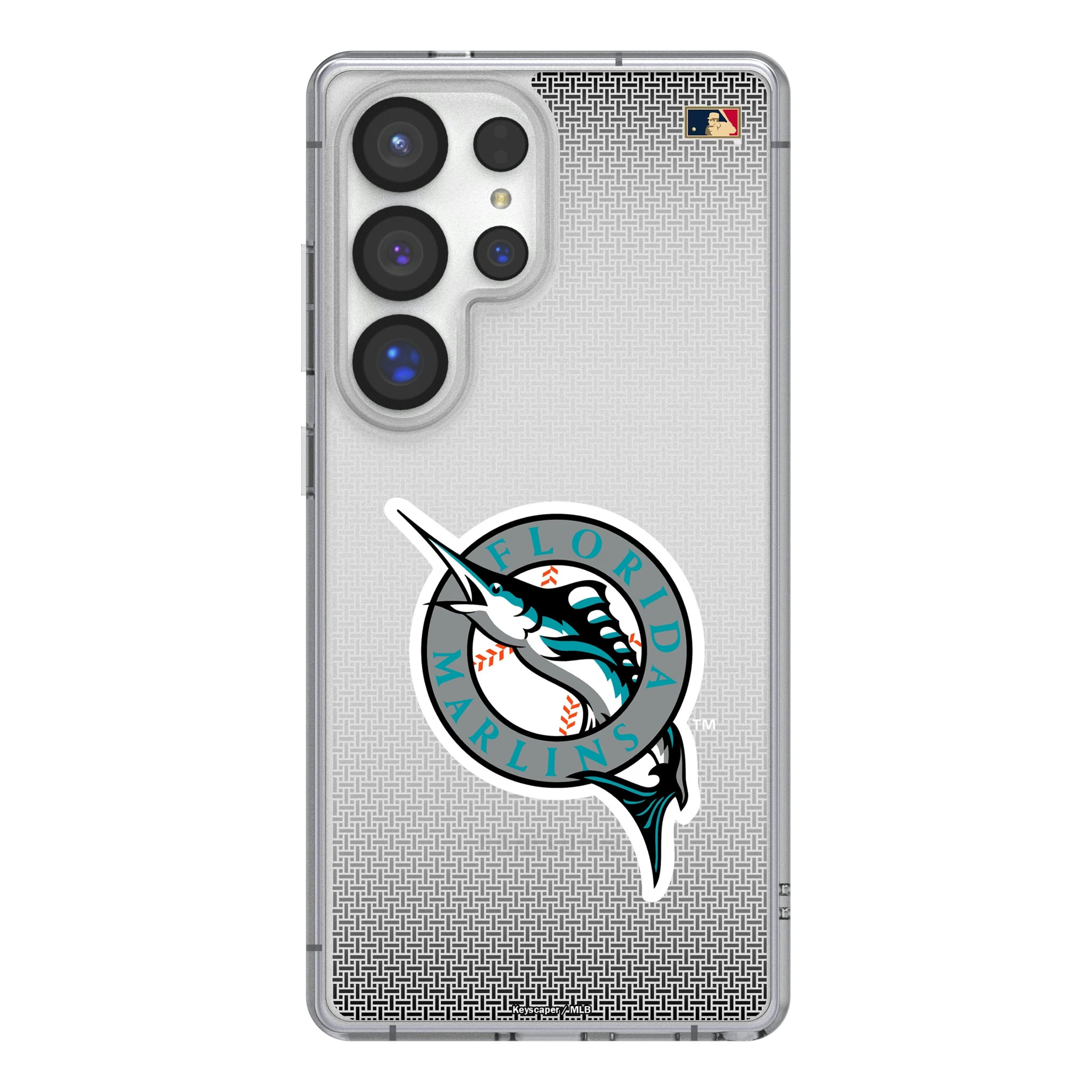 Miami Marlins 1993-2011 - Cooperstown Collection Linen Galaxy Clear Phone Case for Samsung Galaxy