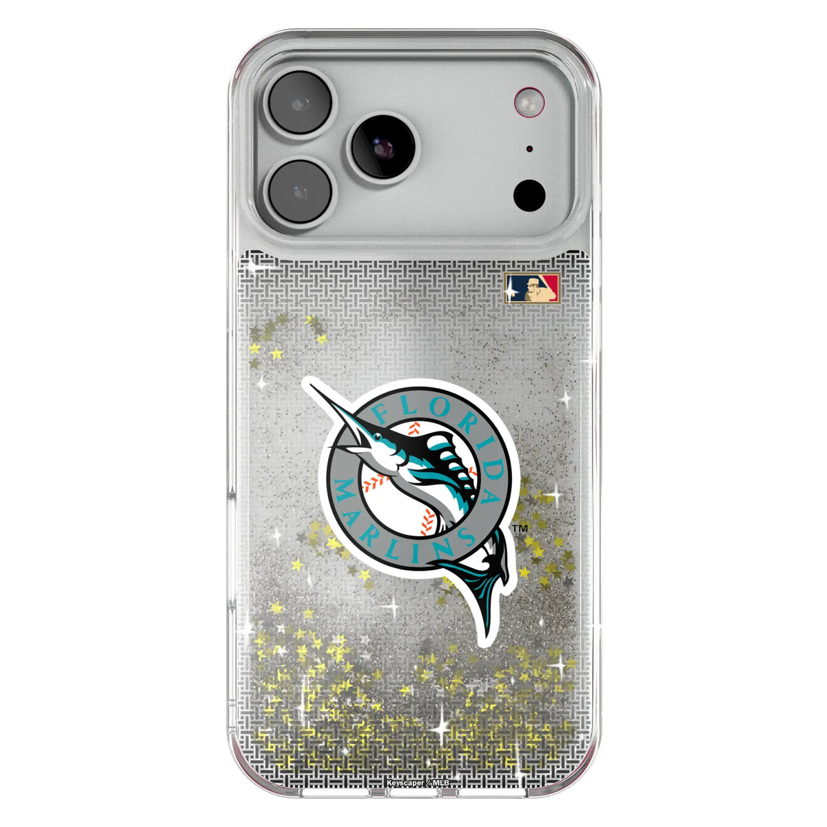 Miami Marlins 1993-2011 - Cooperstown Collection Linen Glitter Phone Case for Apple iPhone