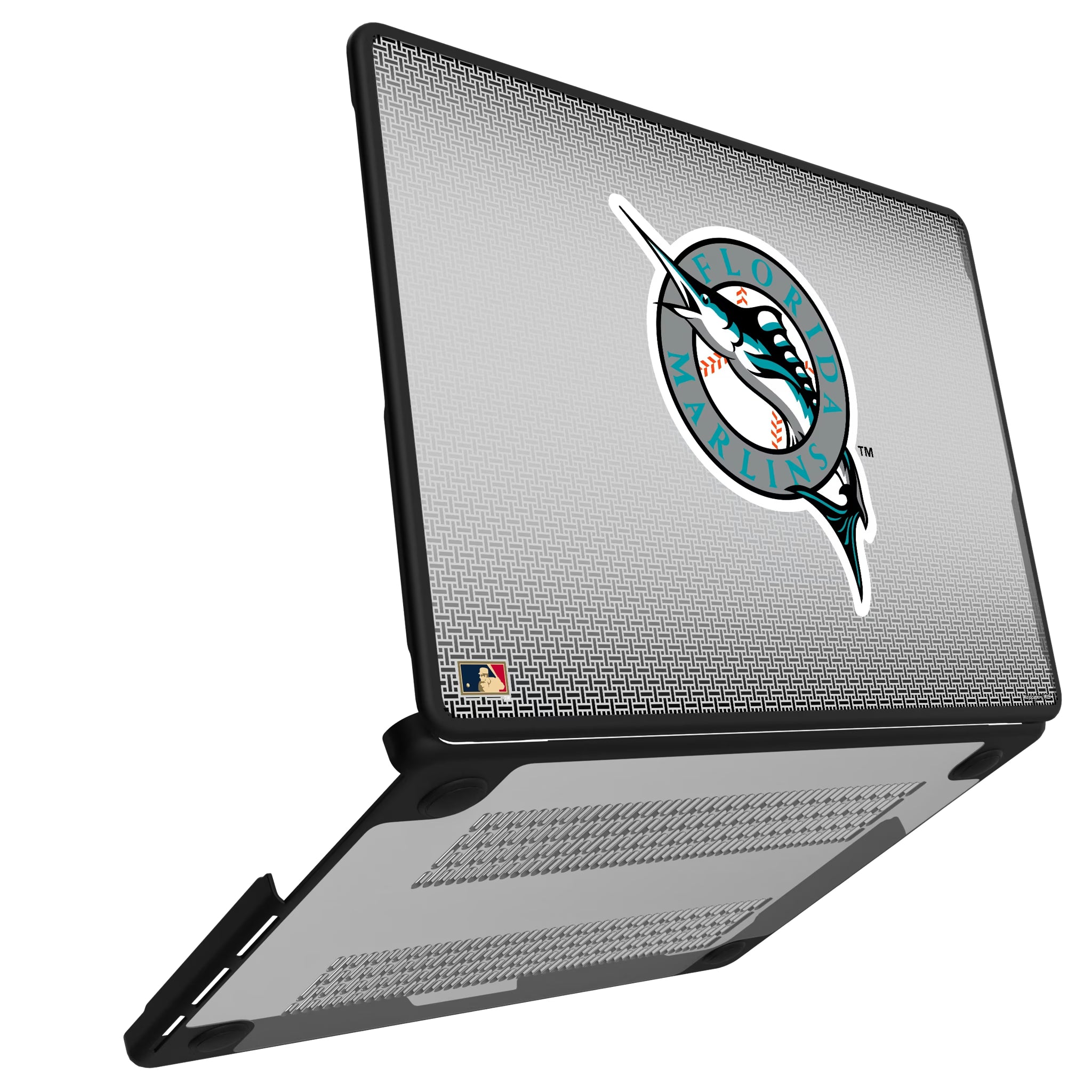 Miami Marlins 1993-2011 - Cooperstown Collection Linen MacBook Laptop Case for Apple MacBook#Device_MacBook Pro (14-inch, 2021) / MacBook Pro (14-inch, 2023) / MacBook Pro (14-inch, 2024)