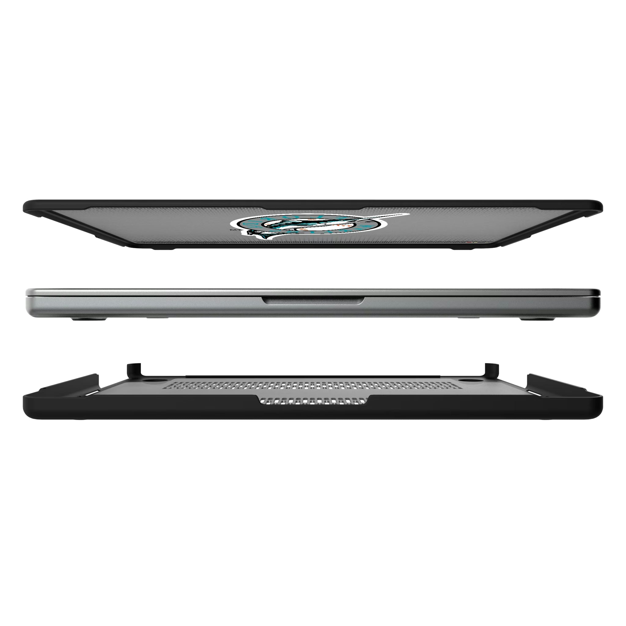 Miami Marlins 1993-2011 - Cooperstown Collection Linen MacBook Laptop Case for Apple MacBook#Device_MacBook Pro (14-inch, 2021) / MacBook Pro (14-inch, 2023) / MacBook Pro (14-inch, 2024)