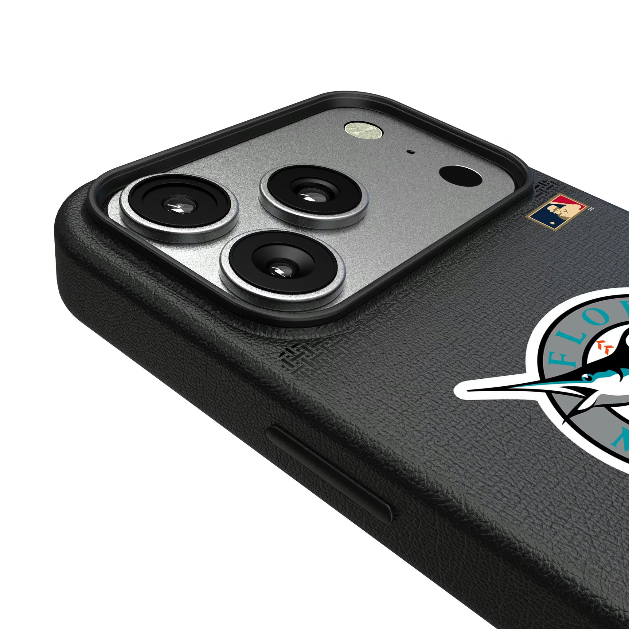 Miami Marlins 1993-2011 - Cooperstown Collection Linen iPhone MagSafe Compatible Phone Case for Apple iPhone - Detail#Device_iPhone 17 Pro