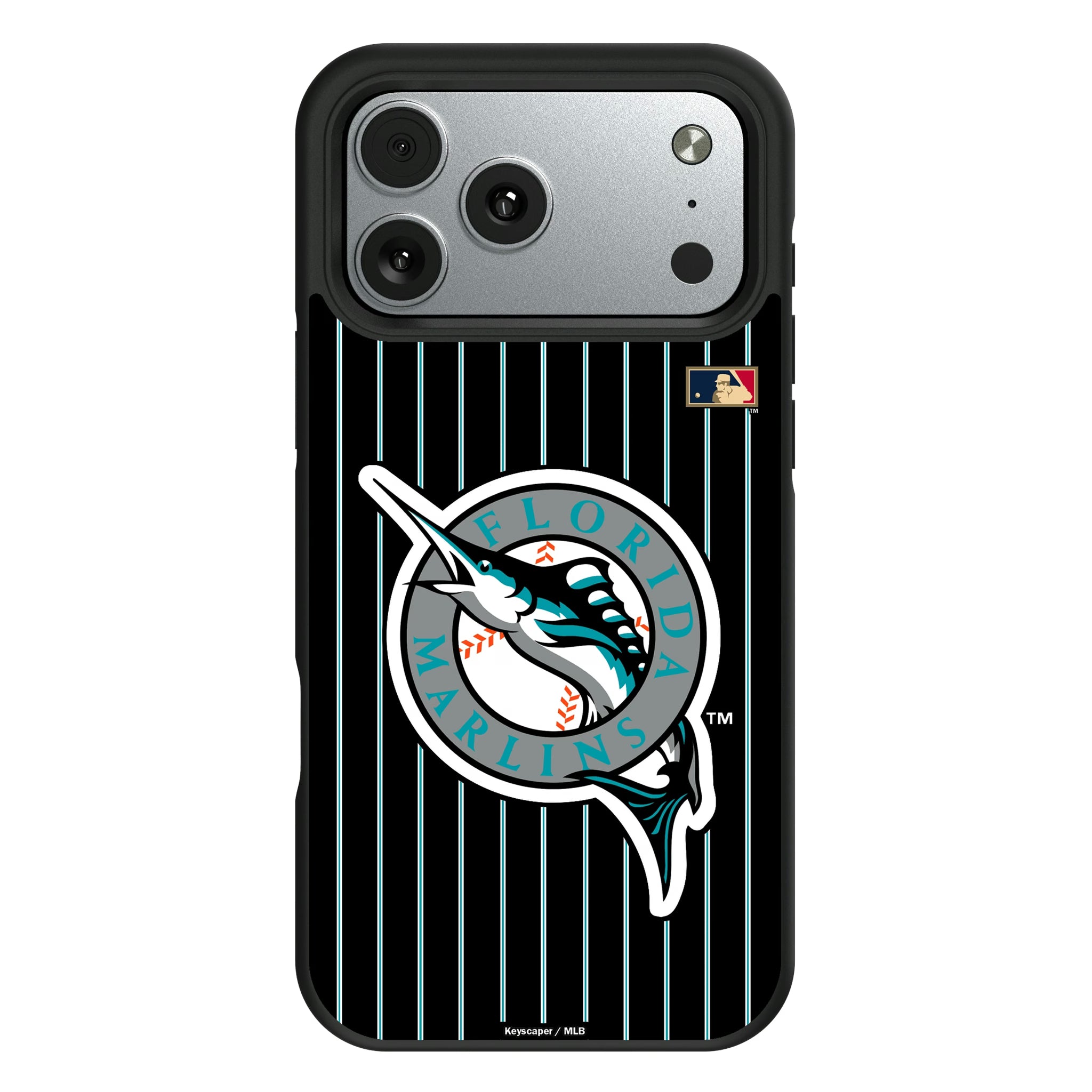 Miami Marlins 1993-2011 - Cooperstown Collection Pinstripe iPhone Bump Phone Case for Apple iPhone#Device_iPhone 17 Pro Max
