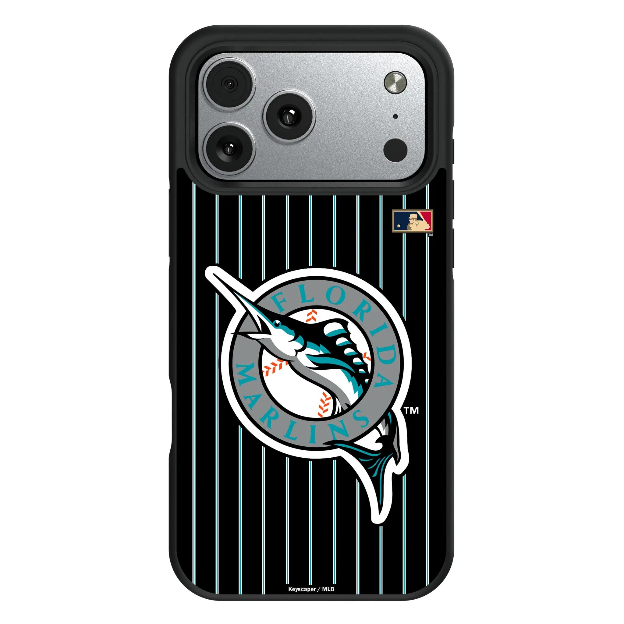 Miami Marlins 1993-2011 - Cooperstown Collection Pinstripe iPhone Bump Phone Case for Apple iPhone#Device_iPhone 17 Pro Max