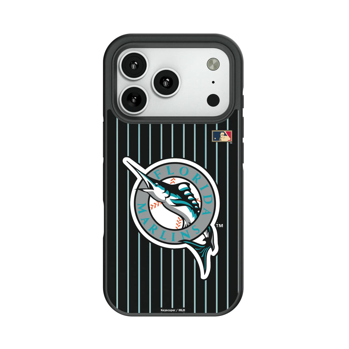 Miami Marlins 1993-2011 - Cooperstown Collection Pinstripe Bump Phone Case for Apple iPhone