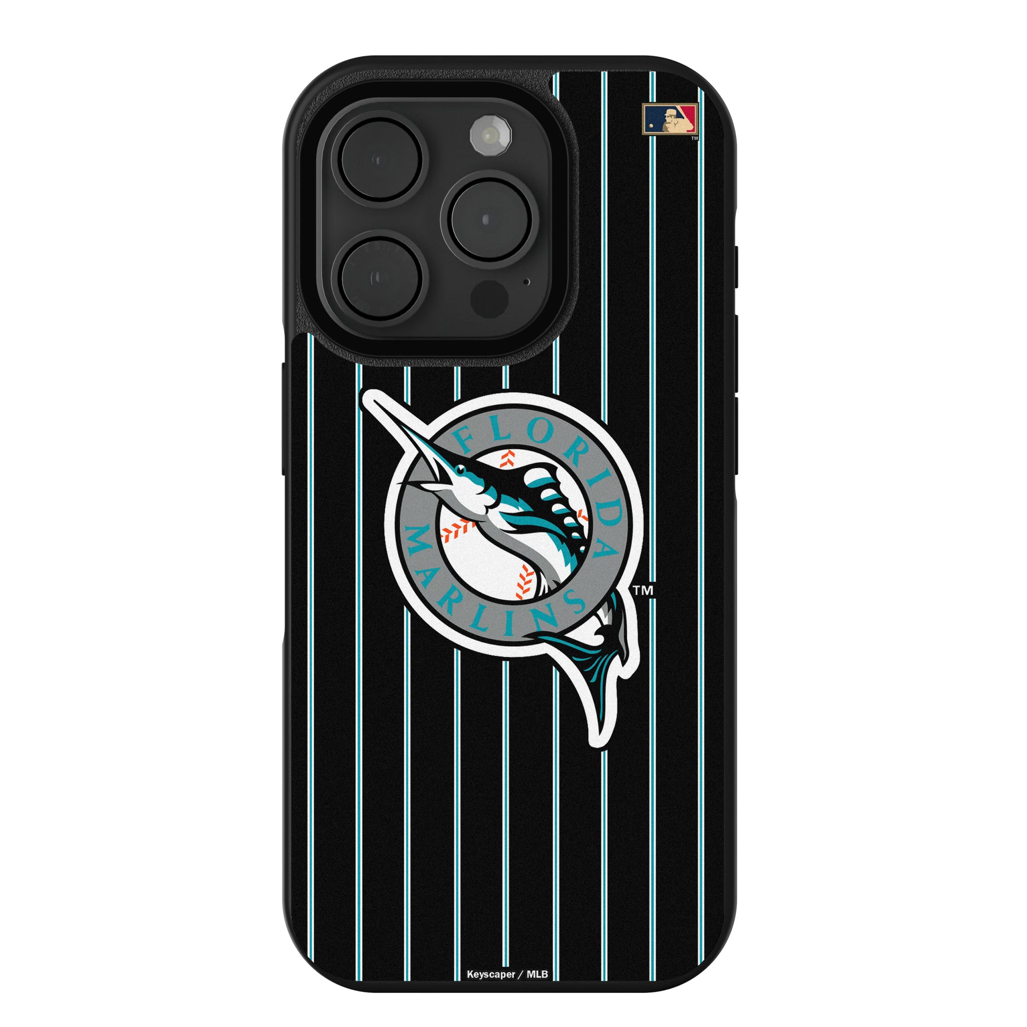 Miami Marlins 1993-2011 - Cooperstown Collection Pinstripe iPhone Bump Phone Case for Apple iPhone