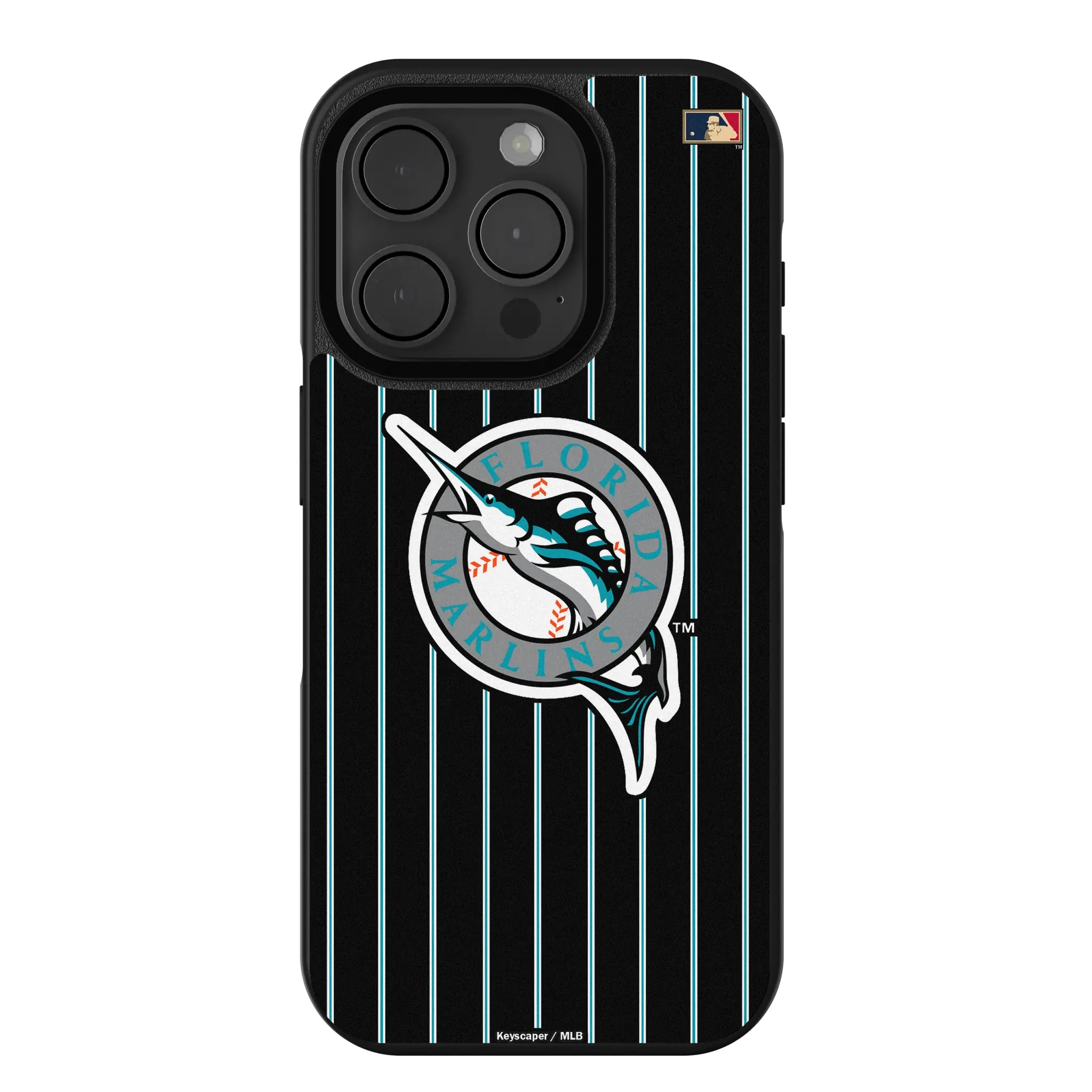 Miami Marlins 1993-2011 - Cooperstown Collection Pinstripe iPhone Bump Phone Case for Apple iPhone
