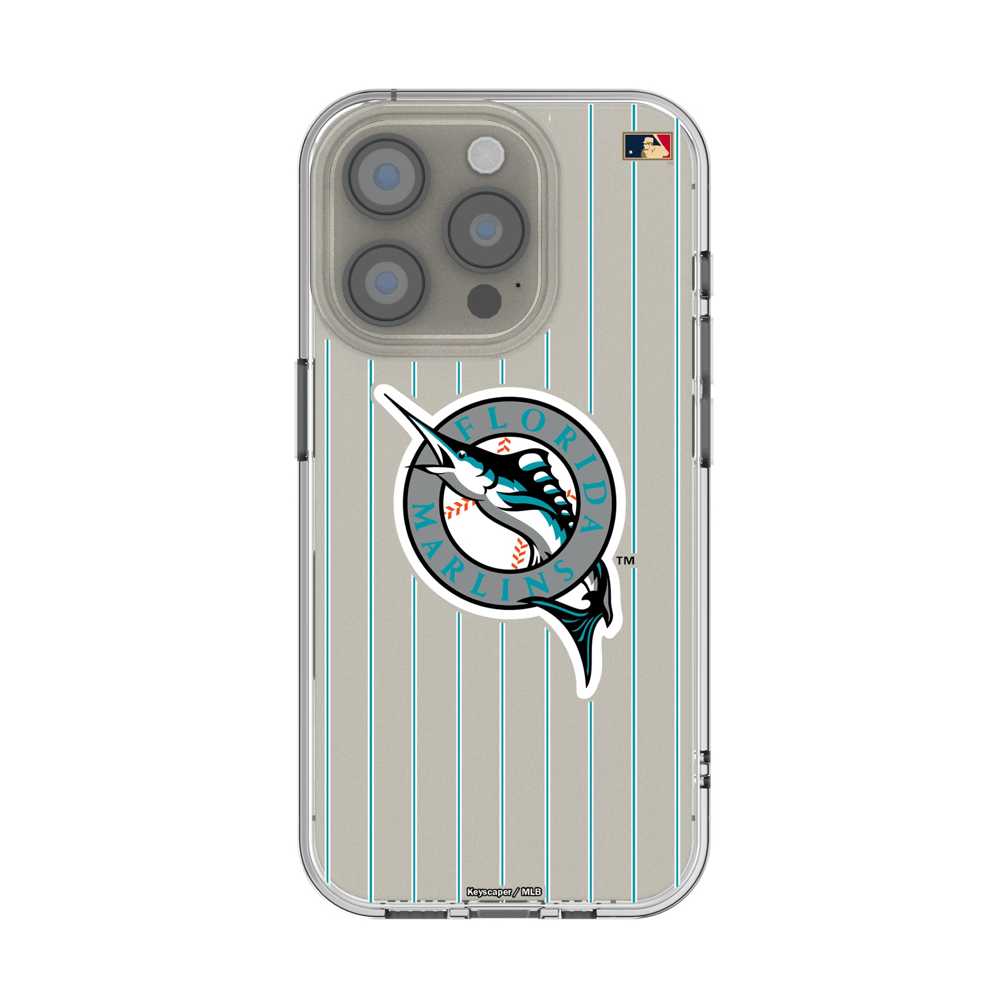 Miami Marlins 1993-2011 - Cooperstown Collection Pinstripe iPhone Clear Phone Case for Apple iPhone