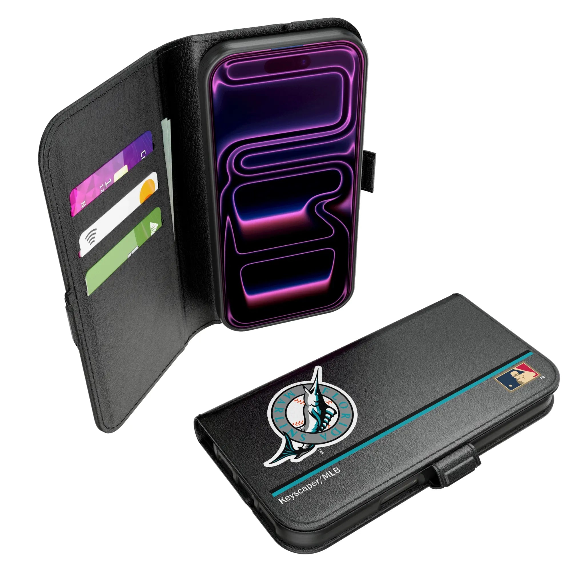Miami Marlins 1993-2011 - Cooperstown Collection Sidebar iPhone Folio Phone Case for Apple iPhone#Device_iPhone 17 Pro
