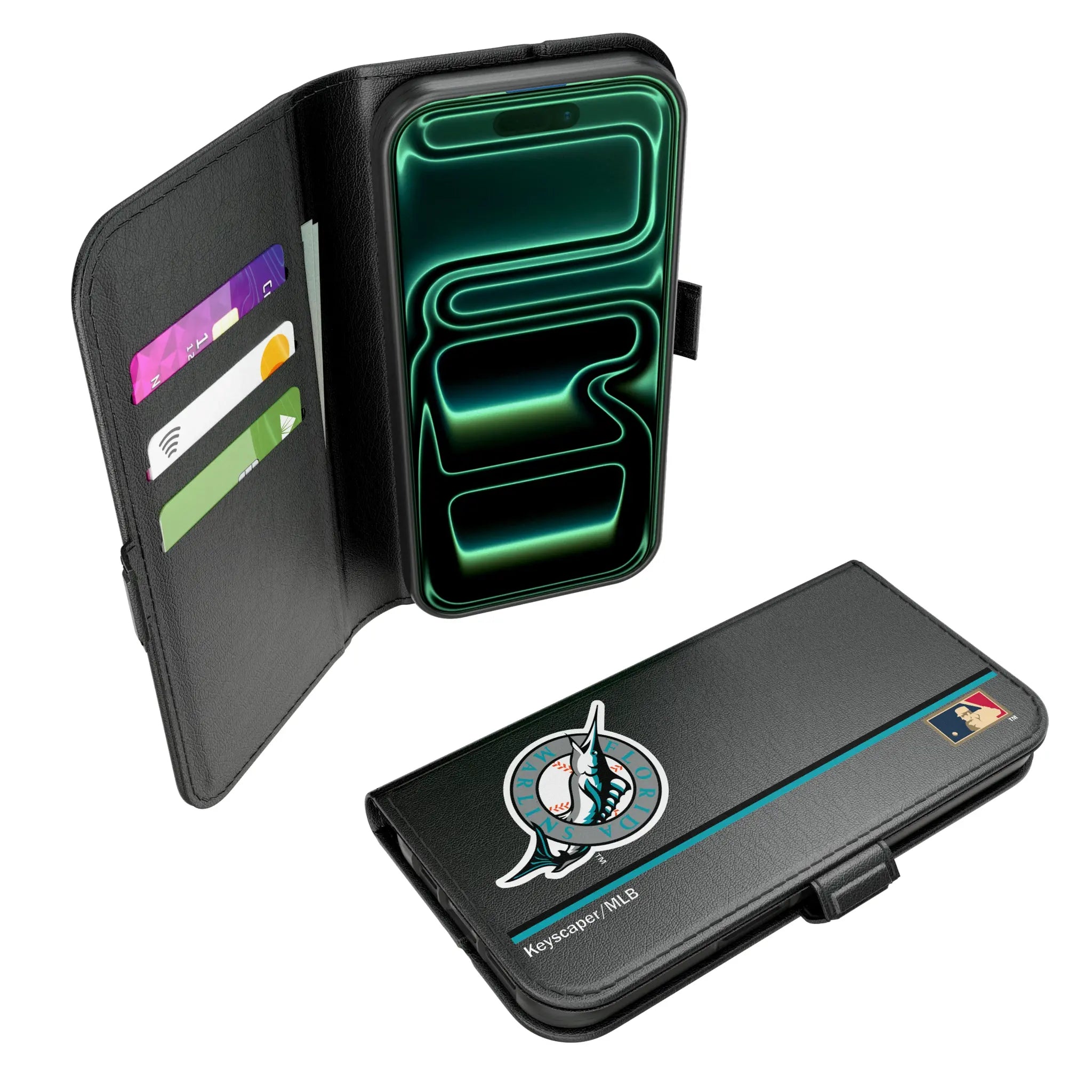 Miami Marlins 1993-2011 - Cooperstown Collection Sidebar iPhone Folio Phone Case for Apple iPhone#Device_iPhone 17