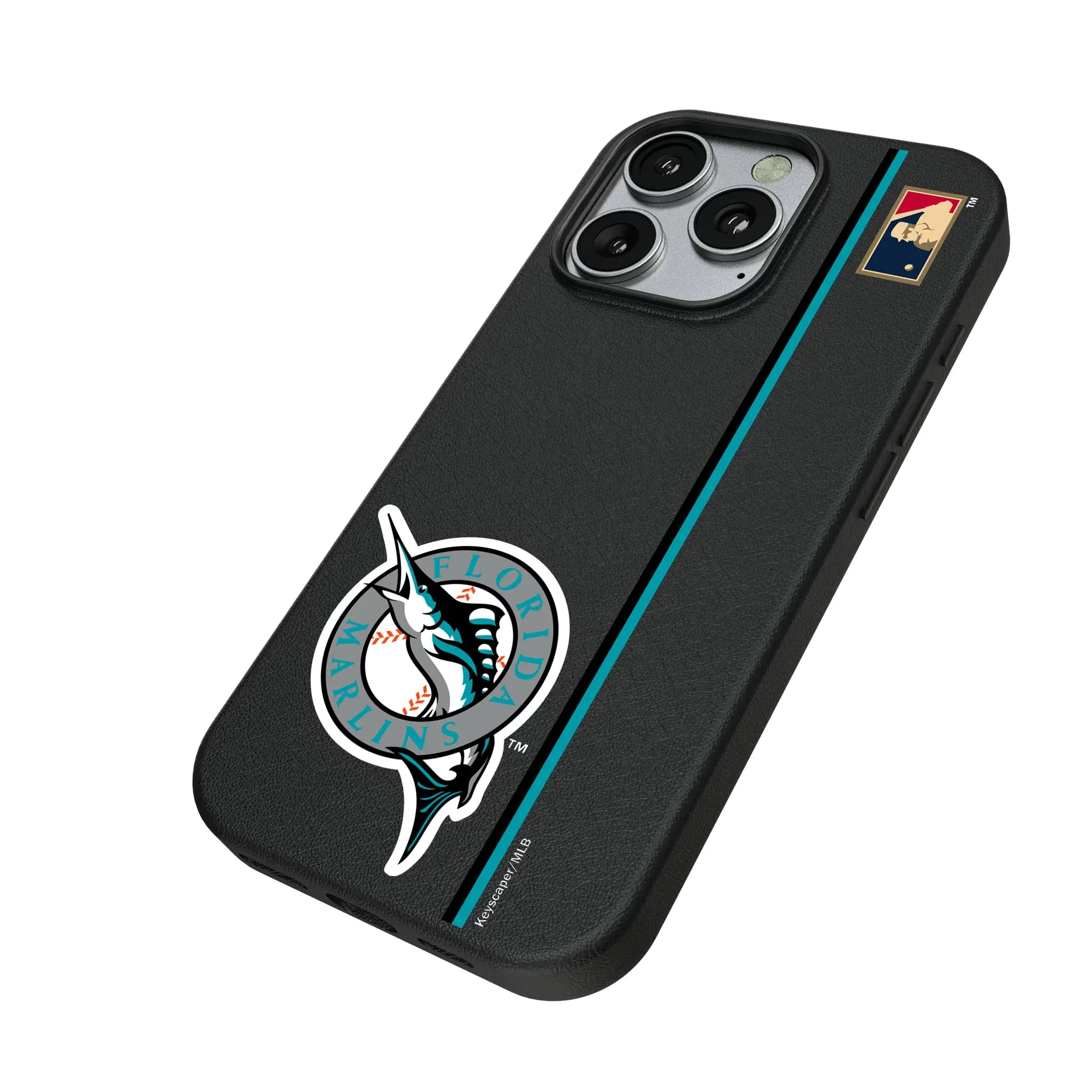Miami Marlins 1993-2011 - Cooperstown Collection Sidebar iPhone MagSafe Compatible Phone Case for Apple iPhone - Isometric View