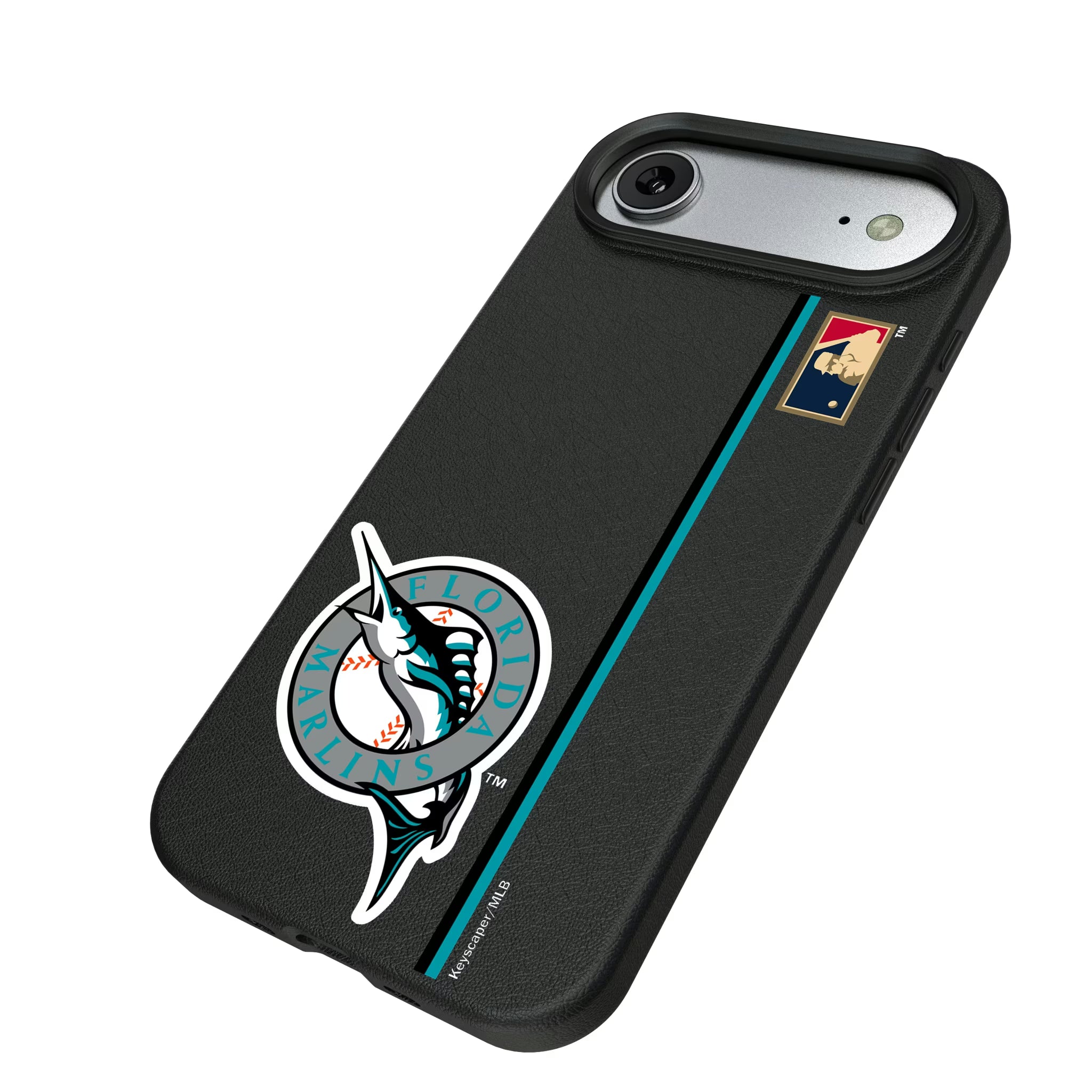 Miami Marlins 1993-2011 - Cooperstown Collection Sidebar iPhone MagSafe Compatible Phone Case for Apple iPhone - Isometric View#Device_iPhone Air